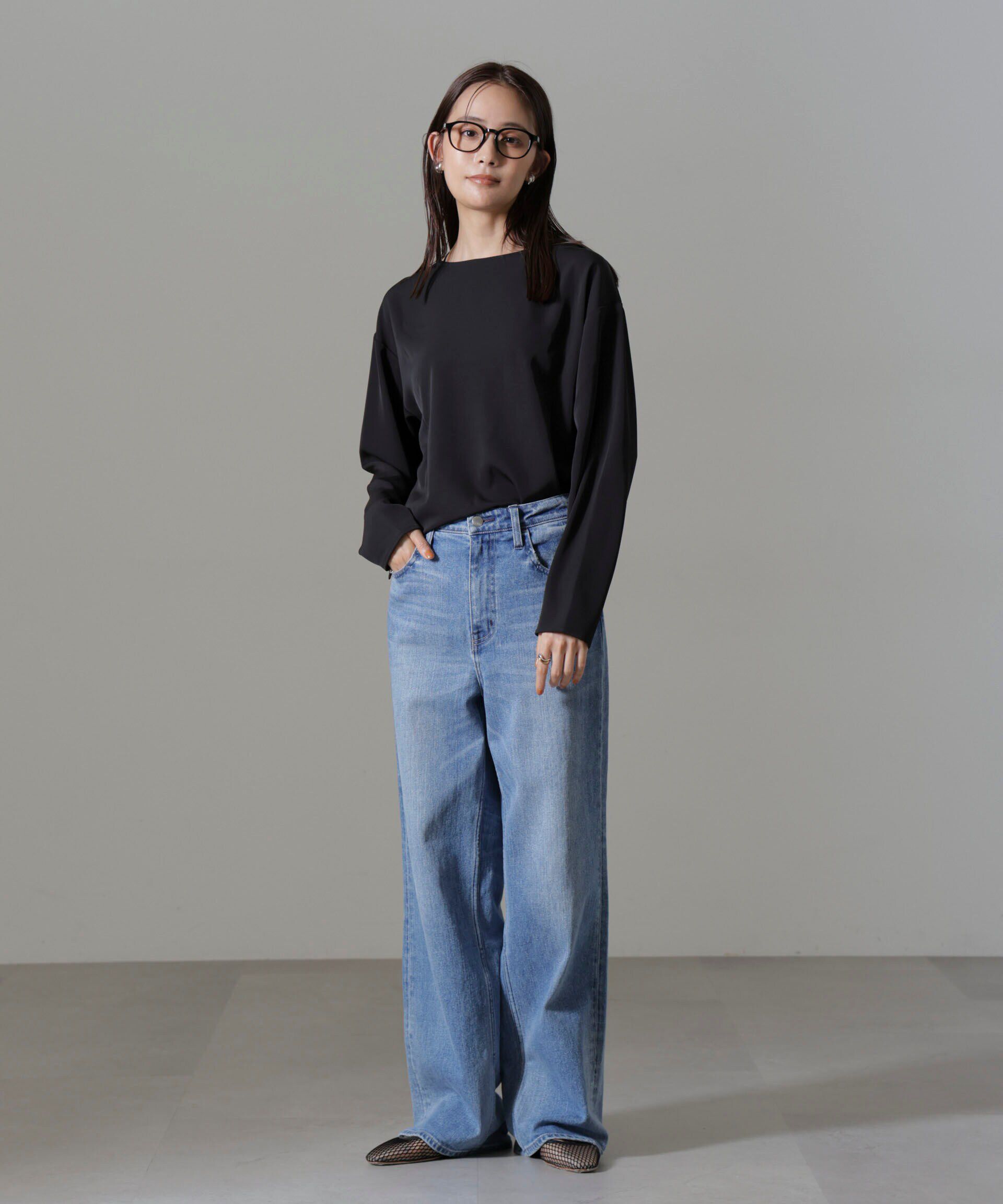 nano･universe「バックVネックプルオーバーブラウス(セットアップ可)」|シャツ・ブラウス|