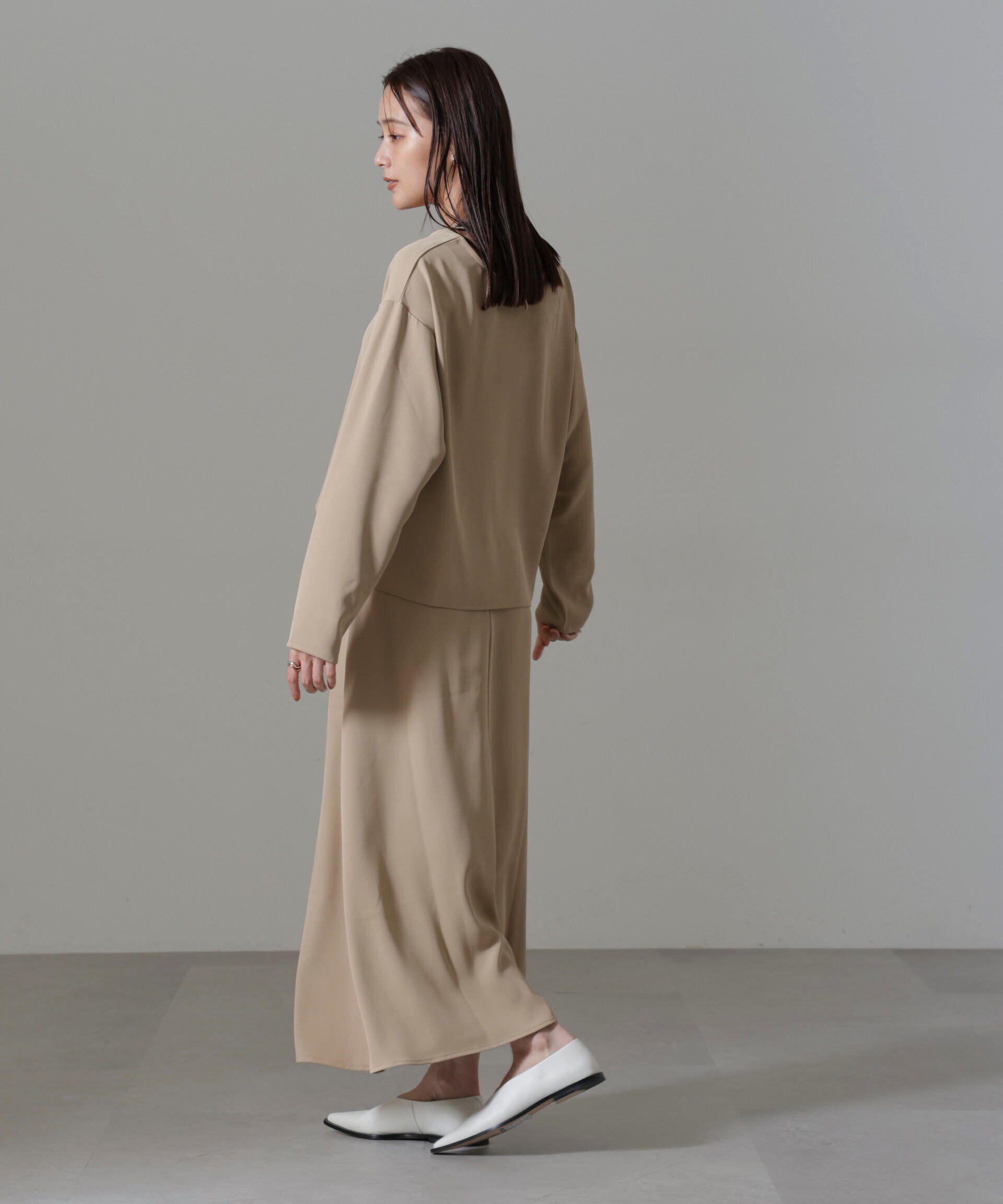 nano･universe「バックVネックプルオーバーブラウス(セットアップ可)」|シャツ・ブラウス|