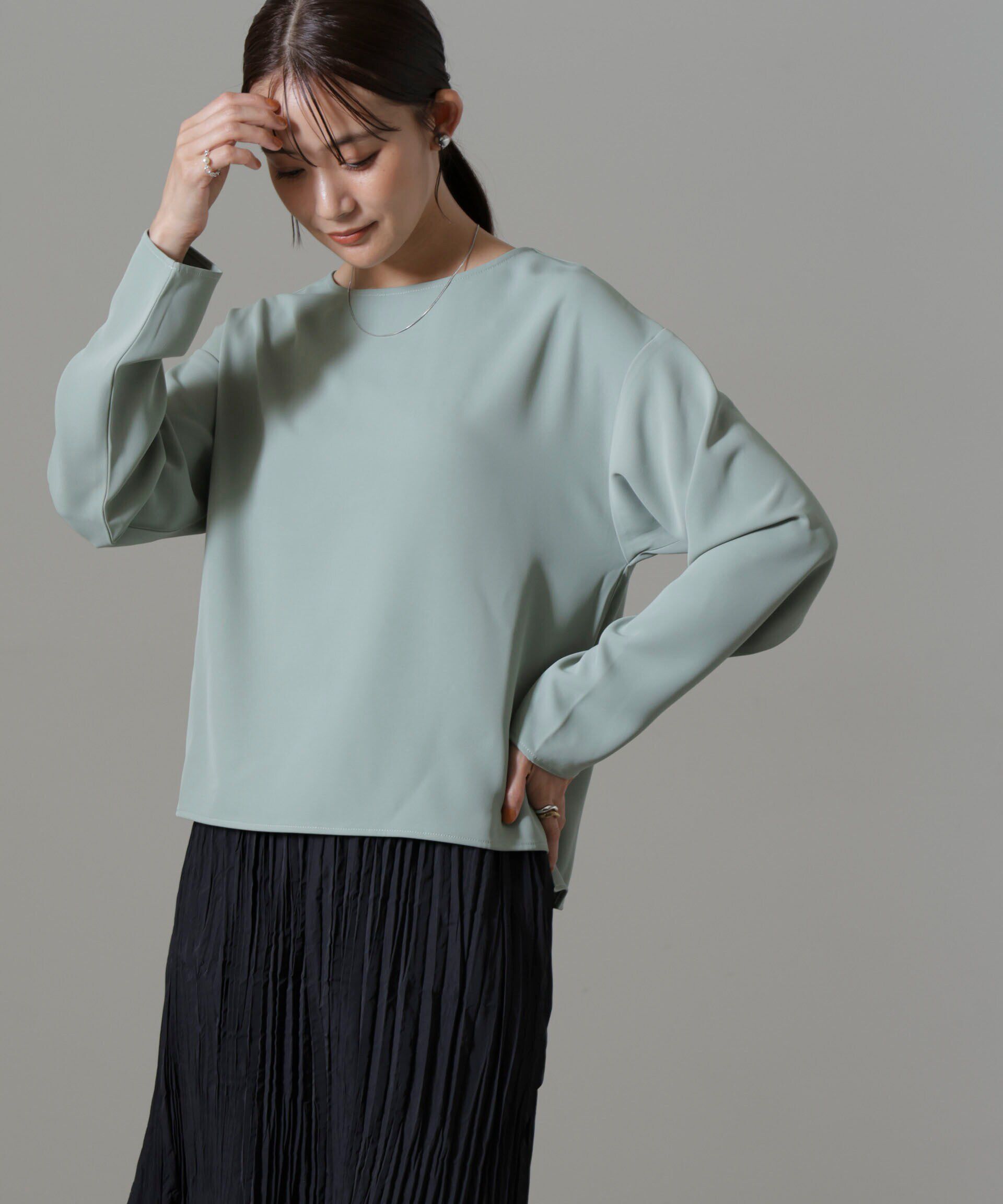 nano･universe「バックVネックプルオーバーブラウス(セットアップ可)」|シャツ・ブラウス|