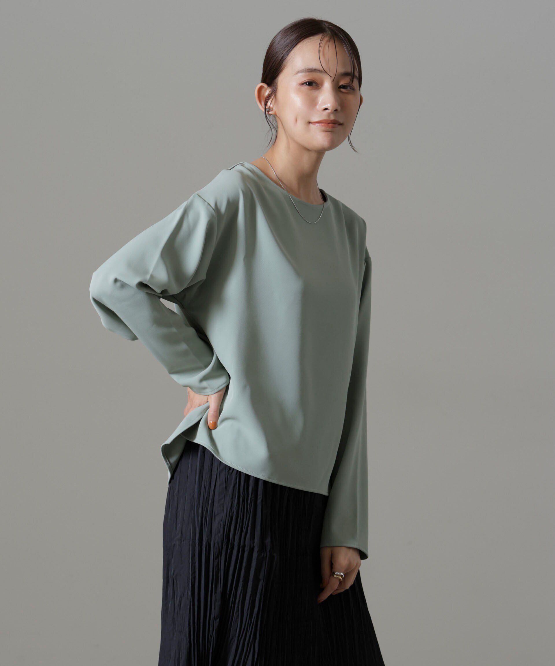 nano･universe「バックVネックプルオーバーブラウス(セットアップ可)」|シャツ・ブラウス|