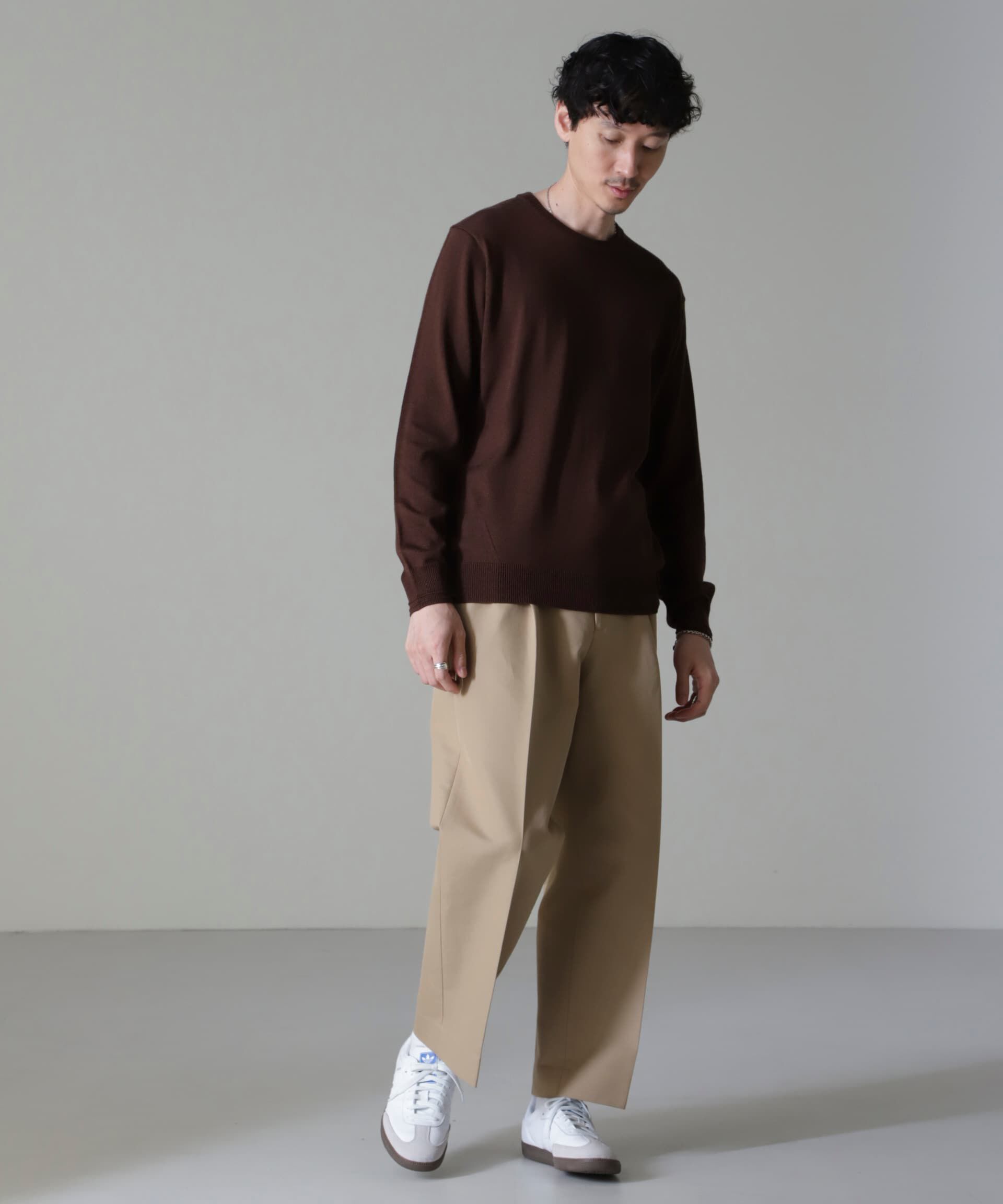 nano･universe「タスマニアミックスクルーネックニット」|ニット・セーター|