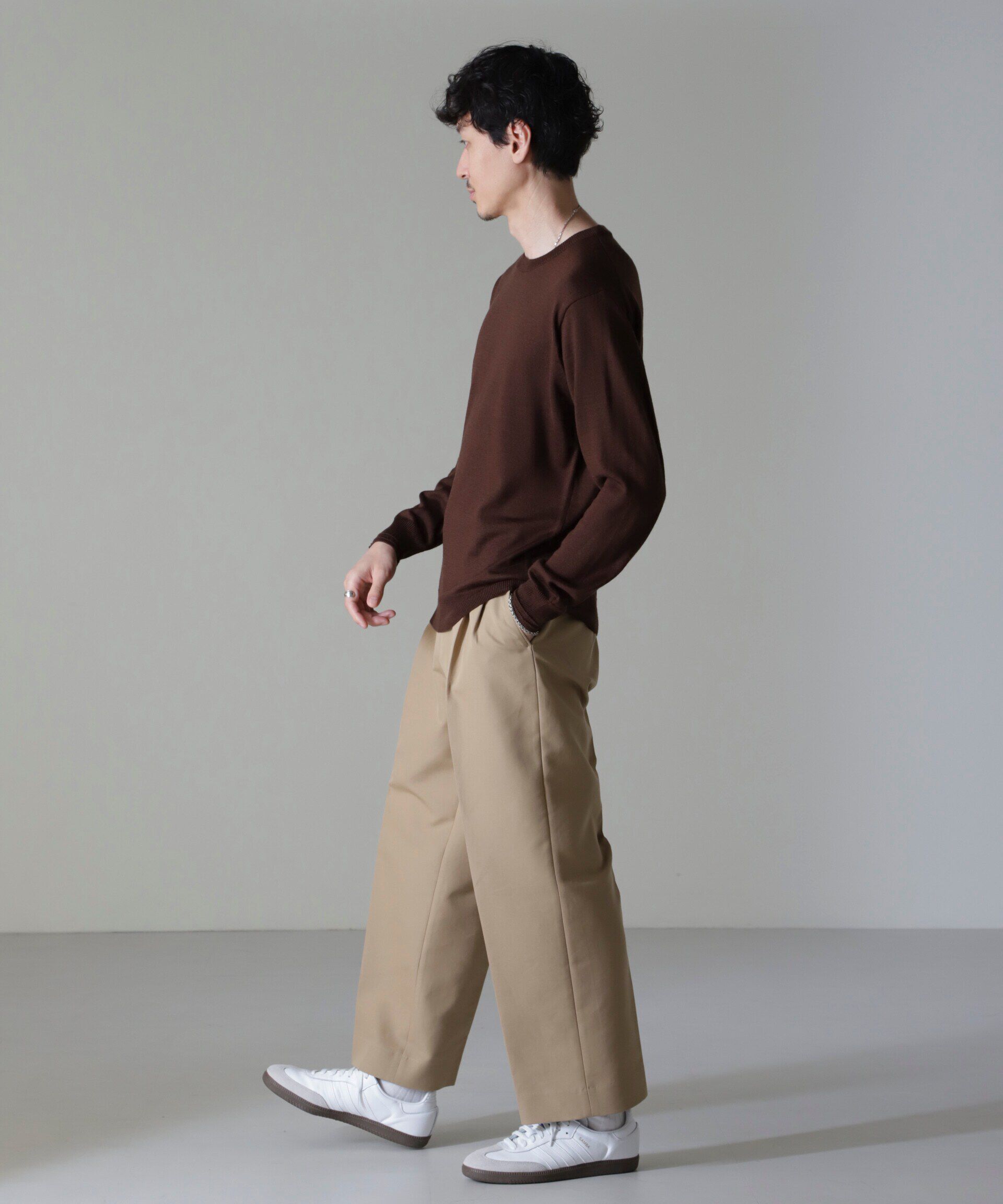 nano･universe「タスマニアミックスクルーネックニット」|ニット・セーター|