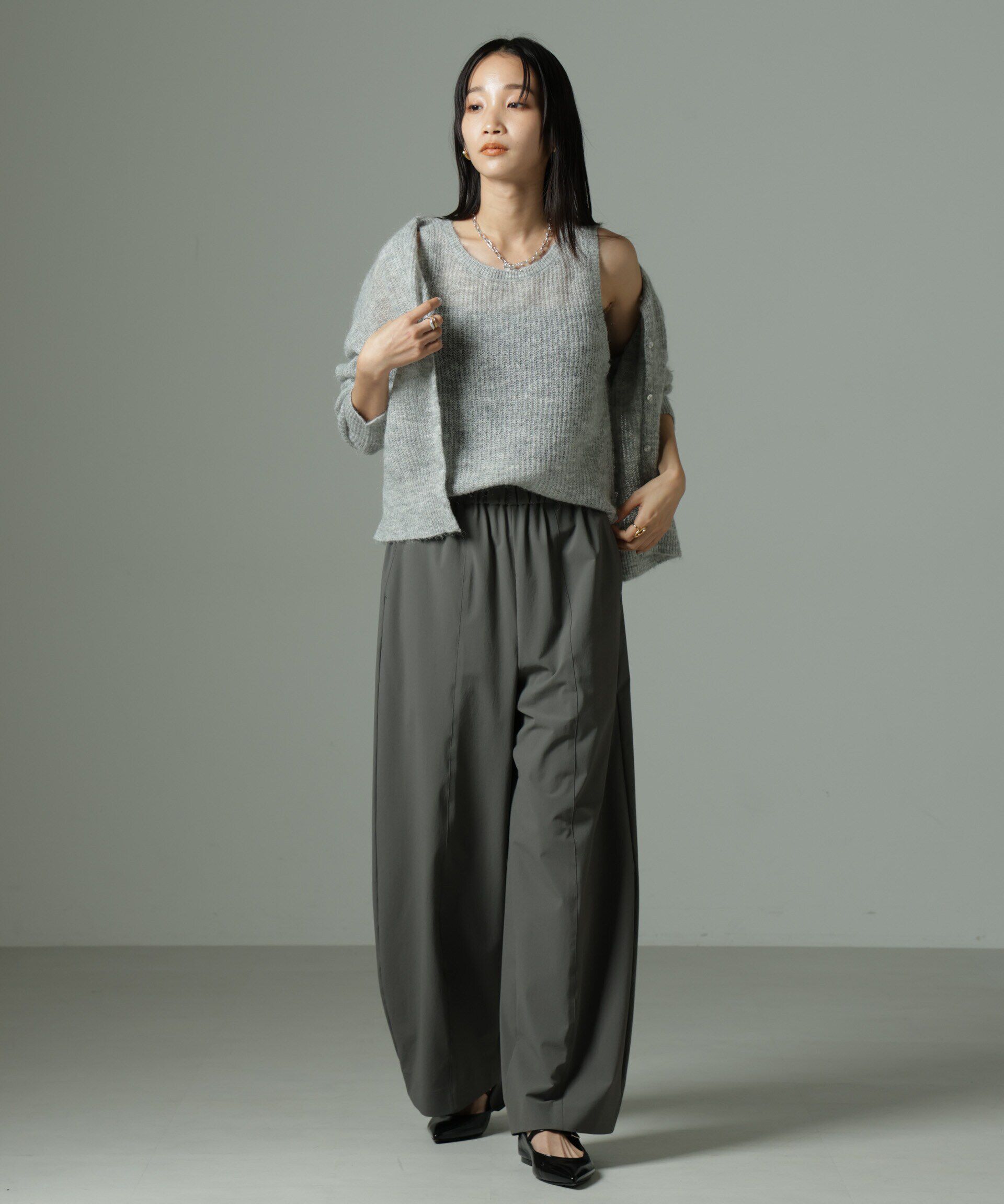 nano･universe「モヘヤ混タンクニットトップス(セットアップ可)」|ニット・セーター|