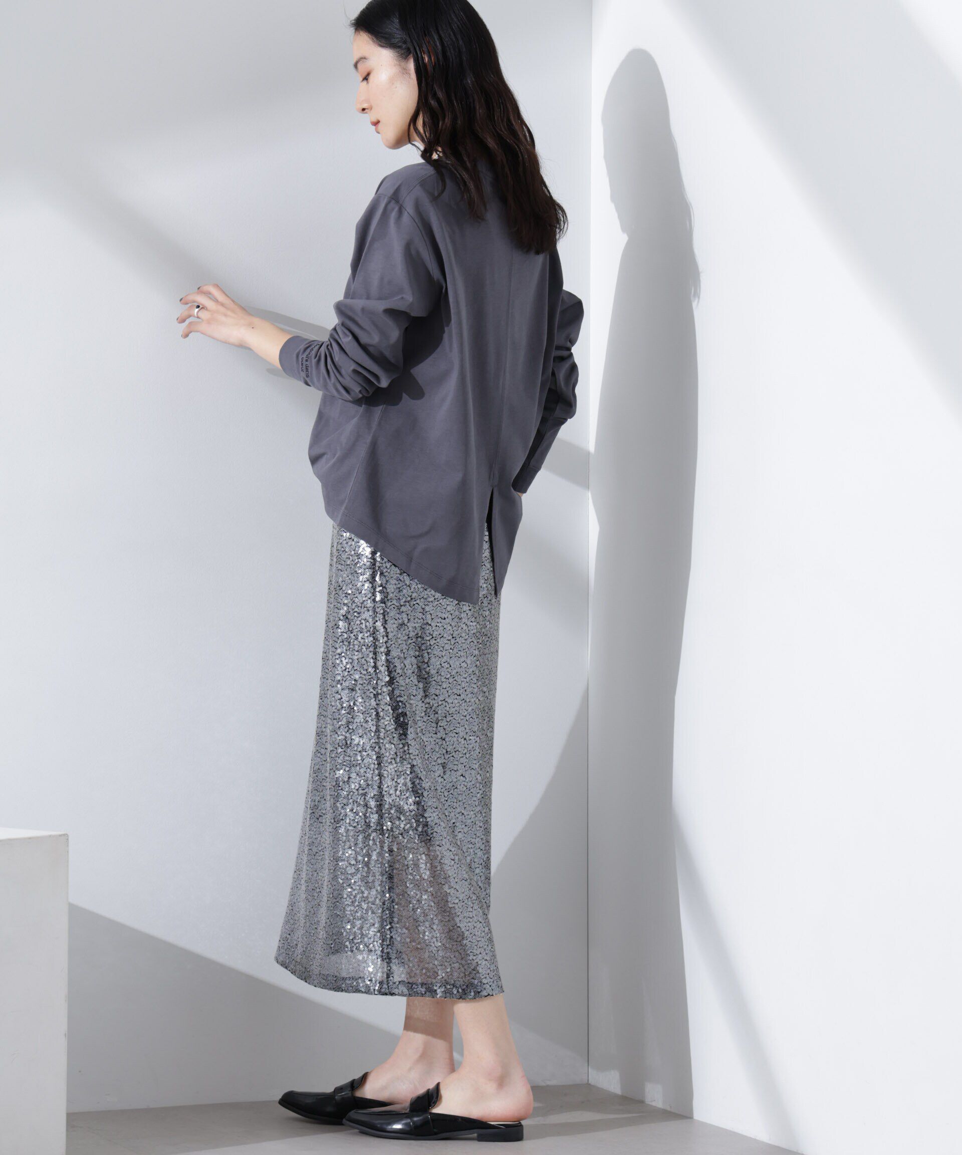 nano･universe「スパンコールスカート」|スカート|