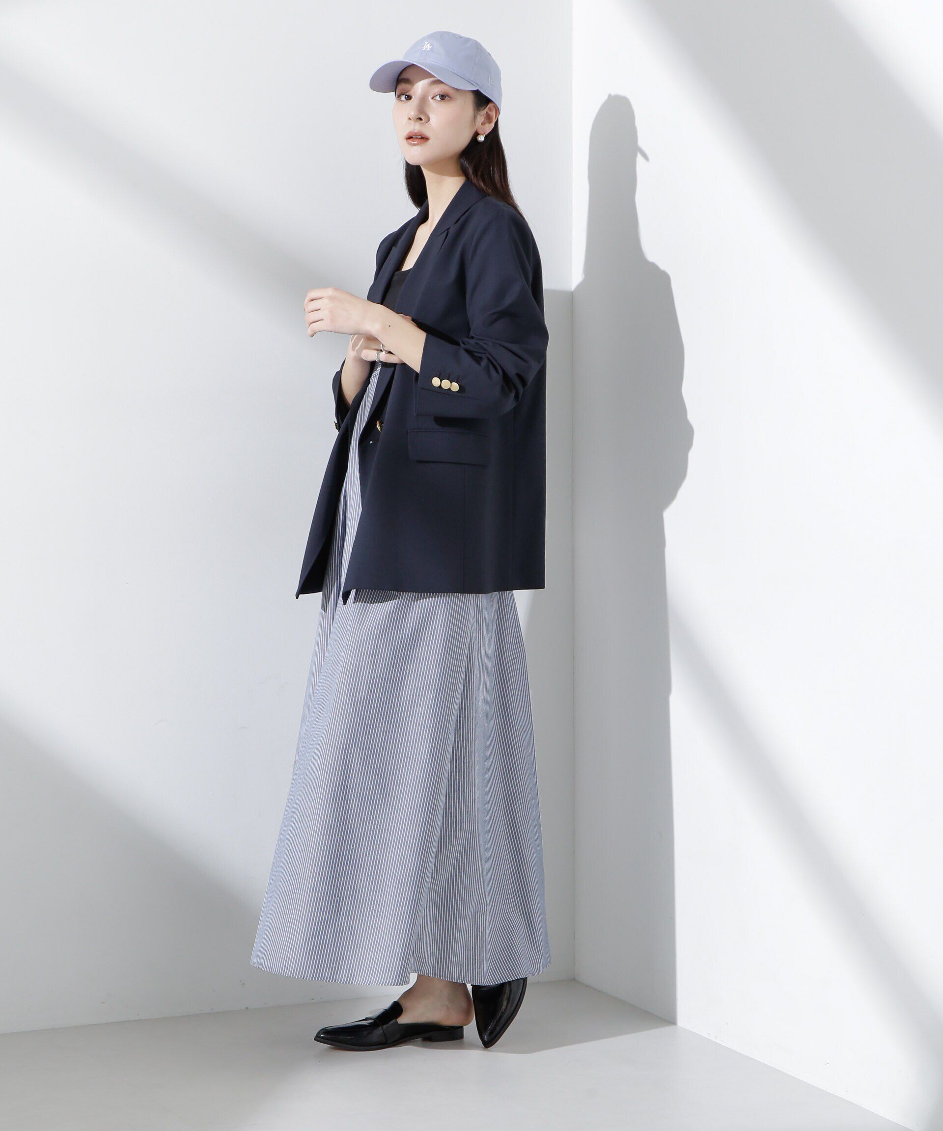 nano･universe「トロストレッチダブルジャケット(セットアップ可)」|テーラードジャケット|