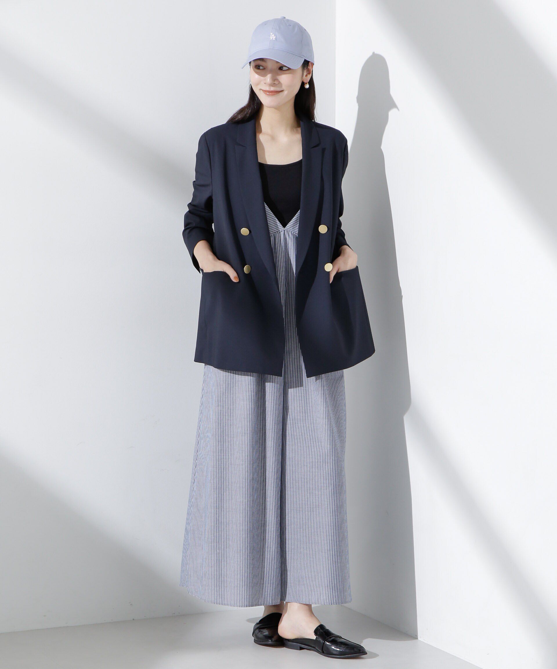 nano･universe「トロストレッチダブルジャケット(セットアップ可)」|テーラードジャケット|