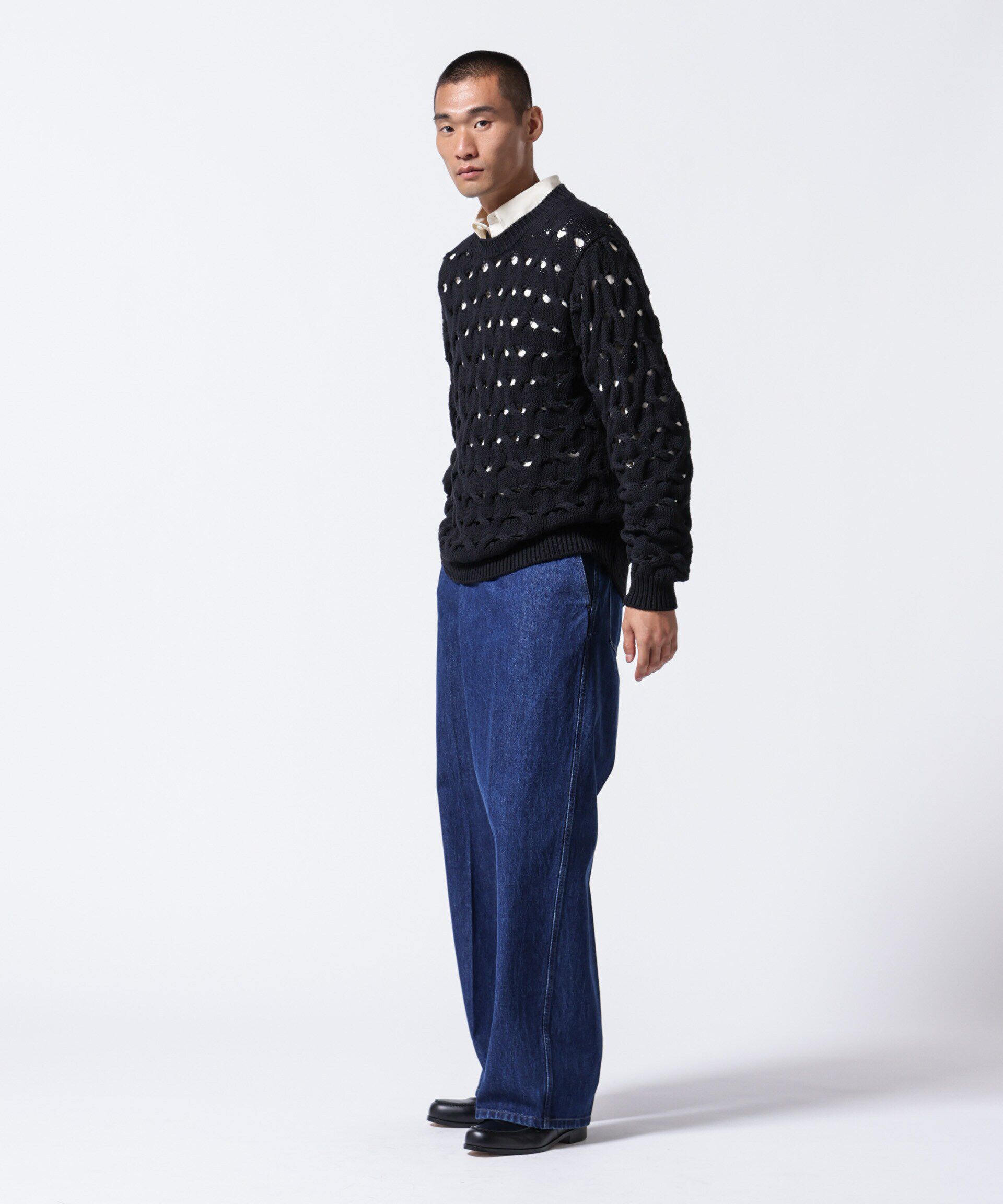 nano･universe「「ASSEMBLANC」リリーヤーンアイレットケーブルプルオーバー」|ニット・セーター|