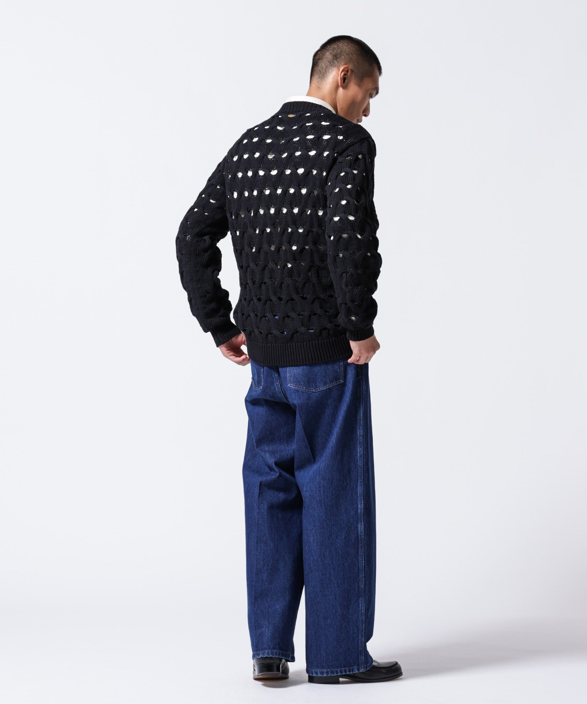 nano･universe「「ASSEMBLANC」リリーヤーンアイレットケーブルプルオーバー」|ニット・セーター|