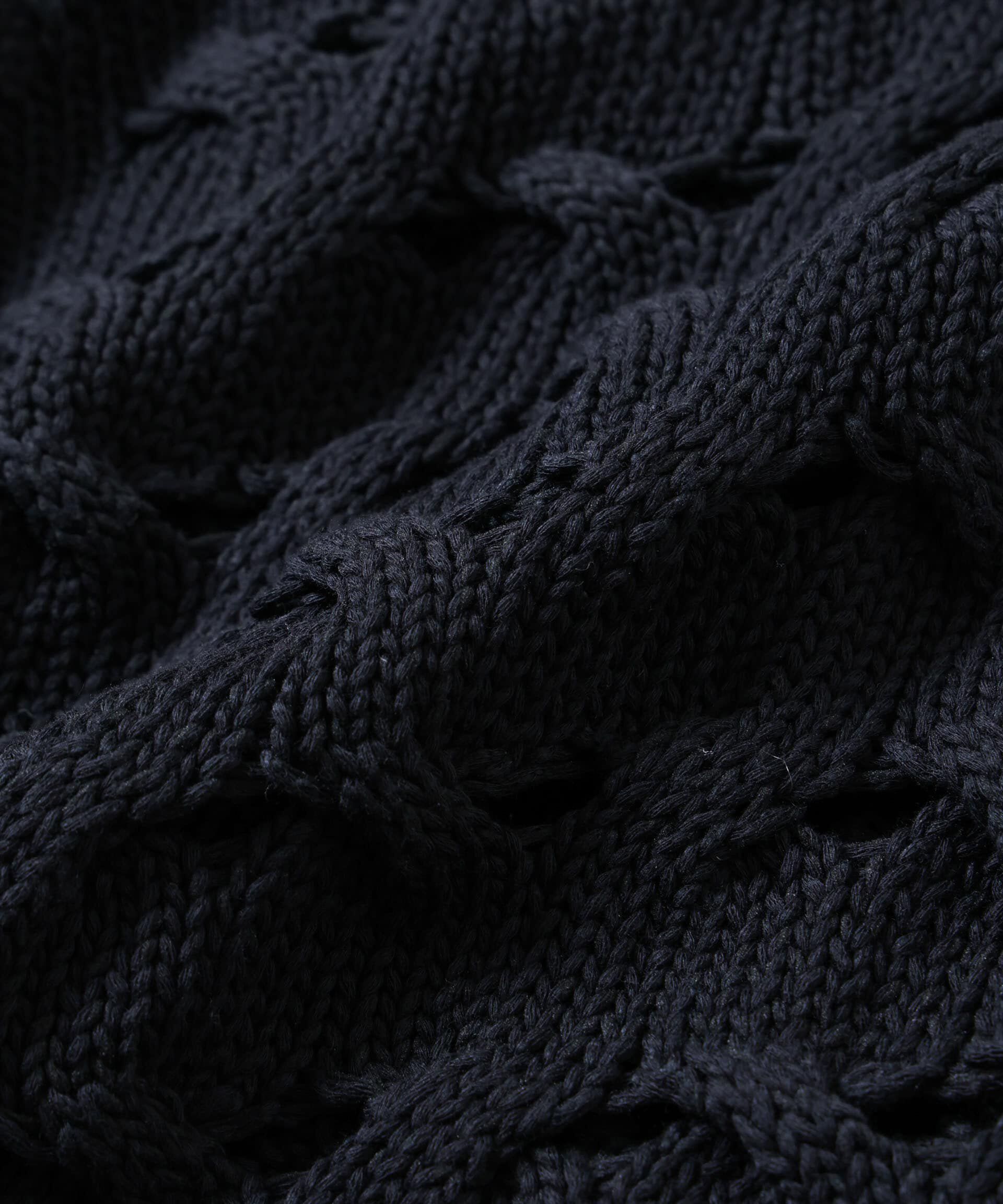 nano･universe「「ASSEMBLANC」リリーヤーンアイレットケーブルプルオーバー」|ニット・セーター|