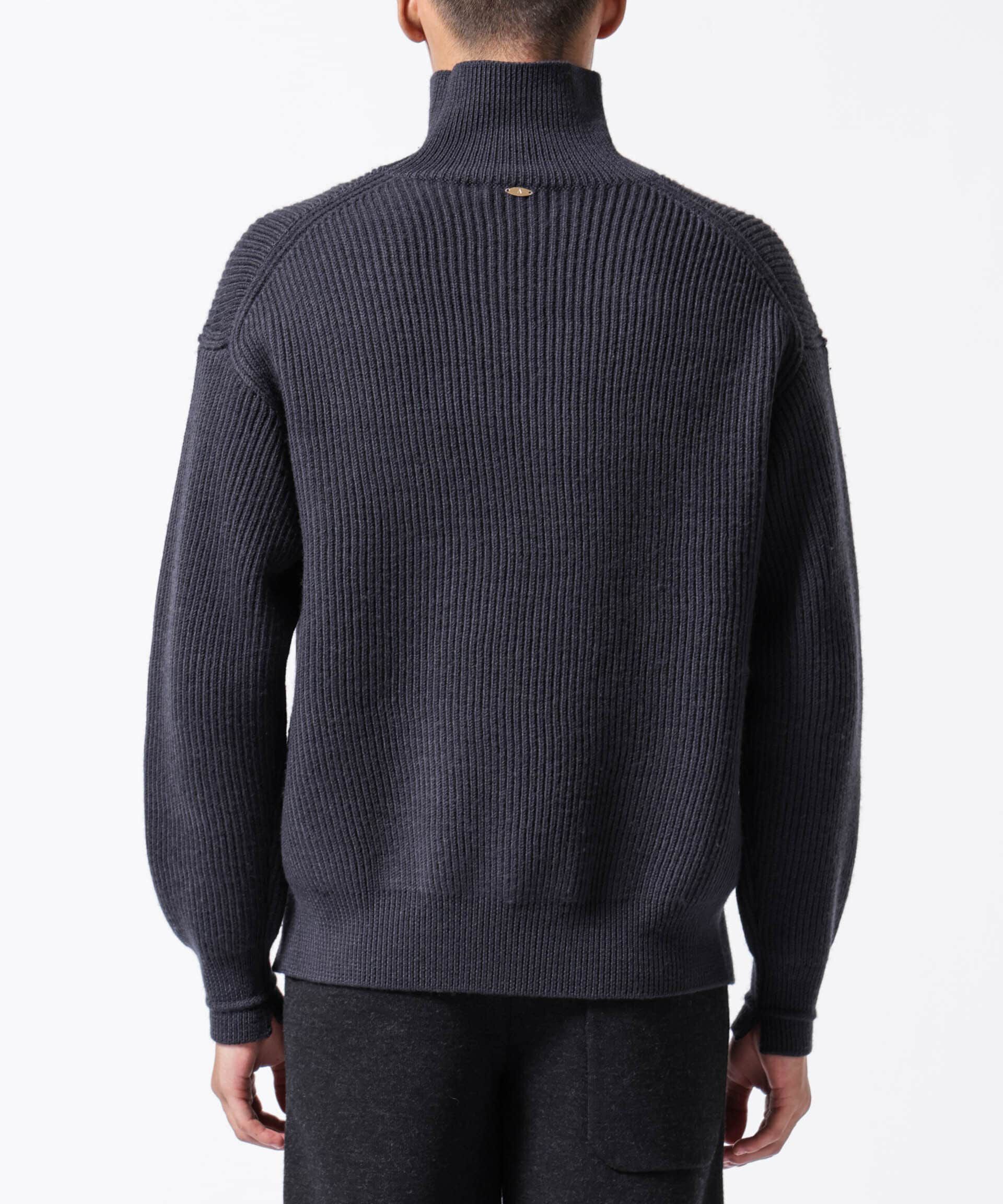 nano･universe「「ASSEMBLANC」フレンチウールアゼ編みハイネックプルオーバー」|ニット・セーター|