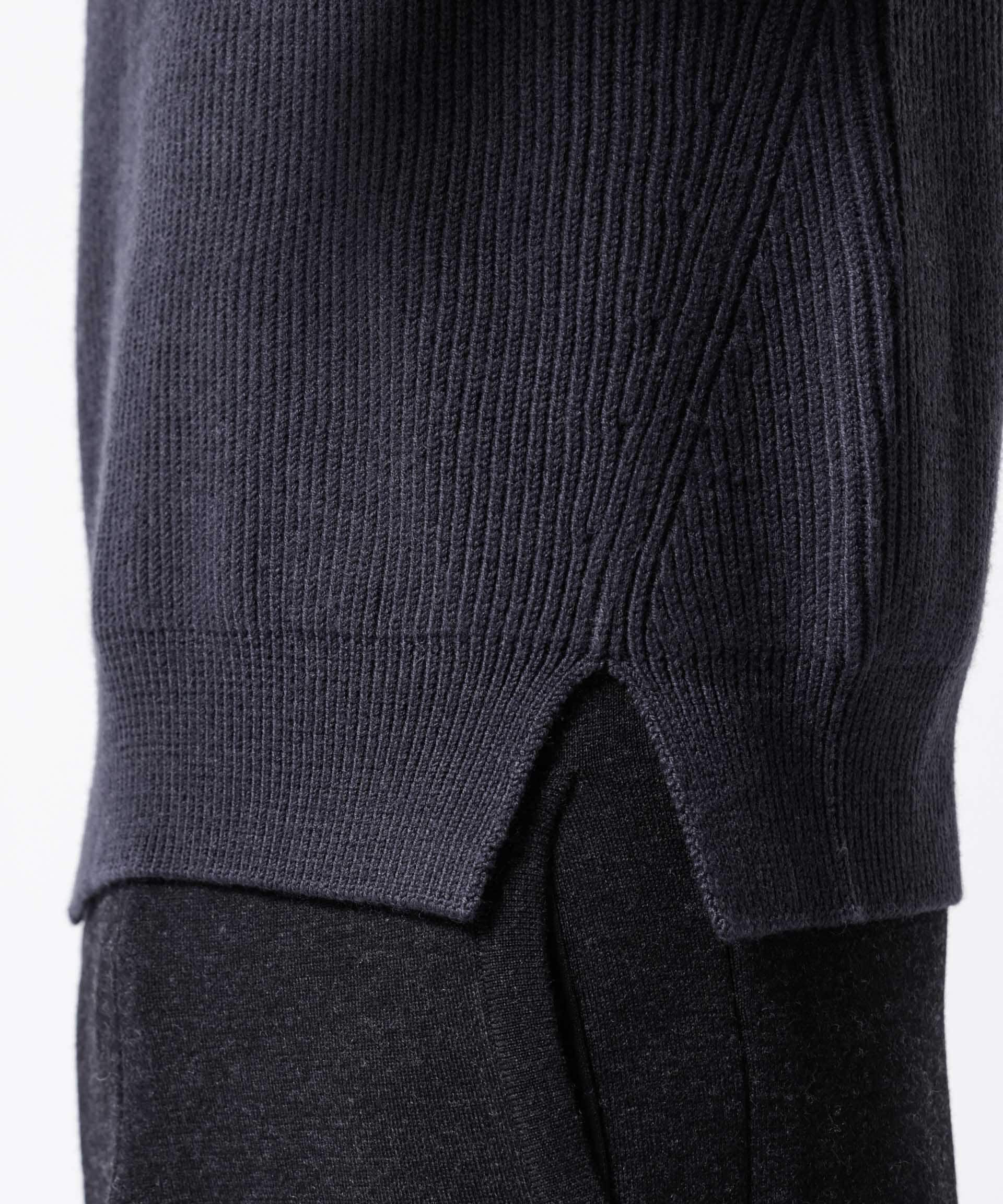 nano･universe「「ASSEMBLANC」フレンチウールアゼ編みハイネックプルオーバー」|ニット・セーター|