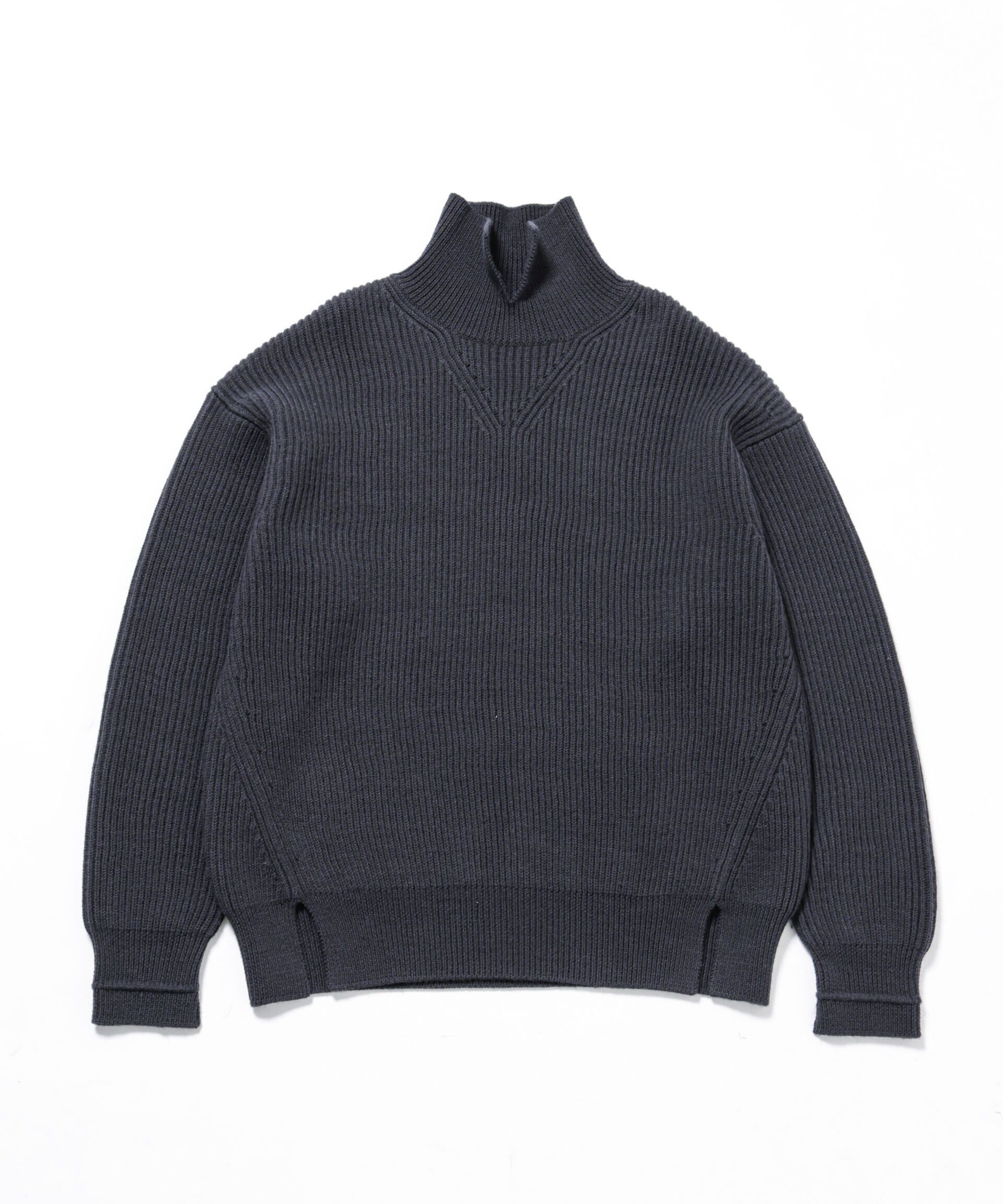 nano･universe「「ASSEMBLANC」フレンチウールアゼ編みハイネックプルオーバー」|ニット・セーター|