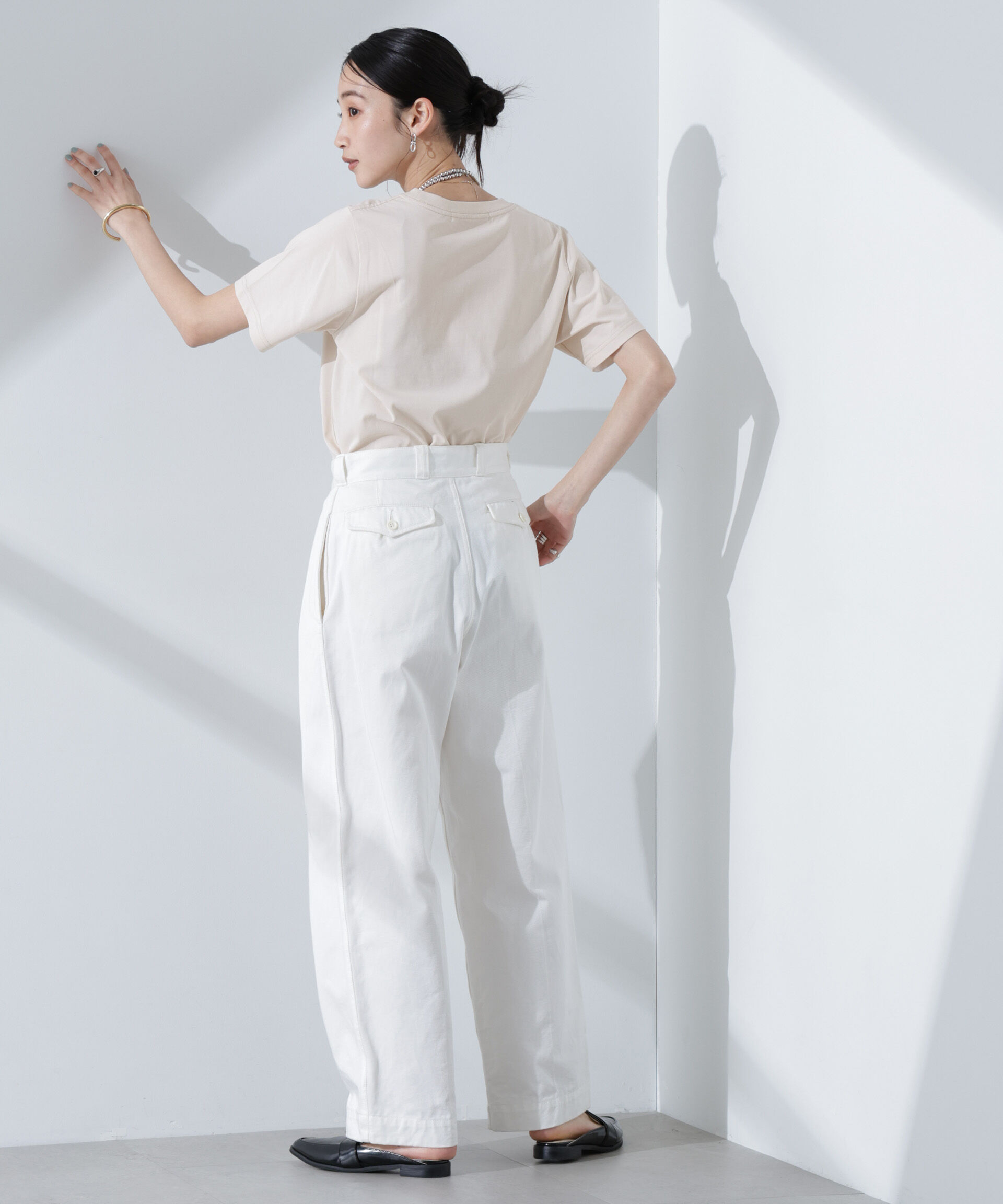 nano･universe「ロゴプリントTシャツ」|Tシャツ・カットソー|