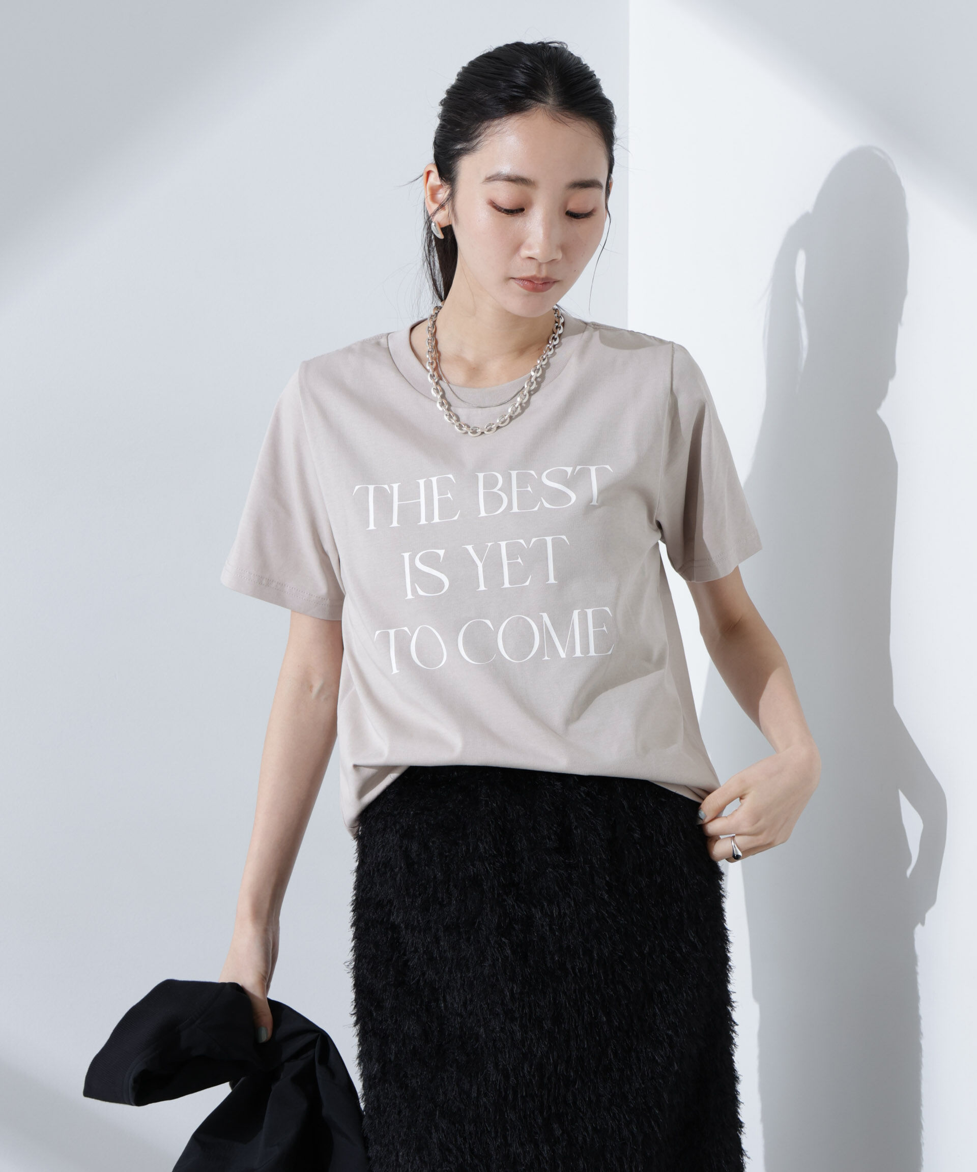 nano･universe「ロゴプリントTシャツ」|Tシャツ・カットソー|