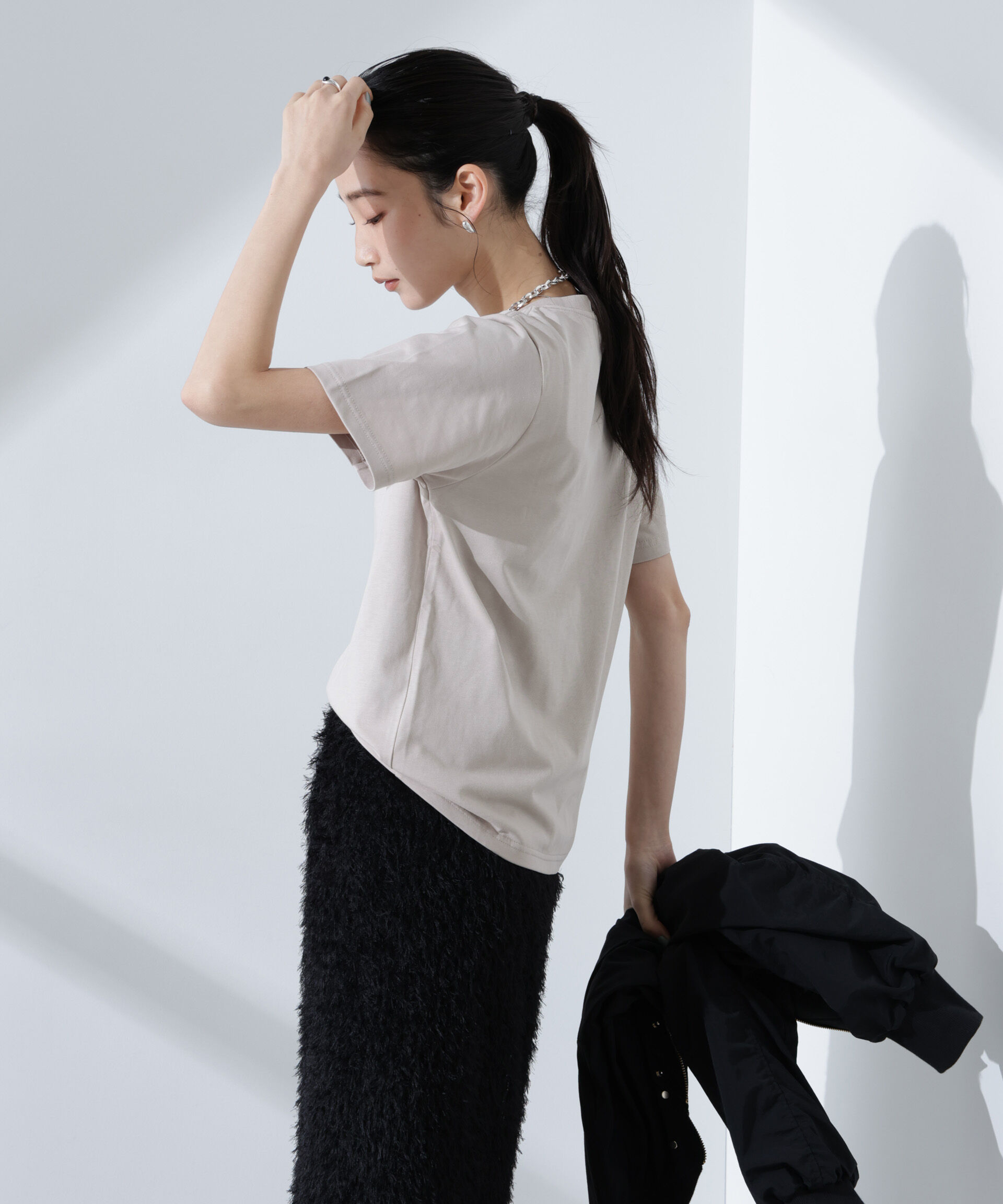 nano･universe「ロゴプリントTシャツ」|Tシャツ・カットソー|