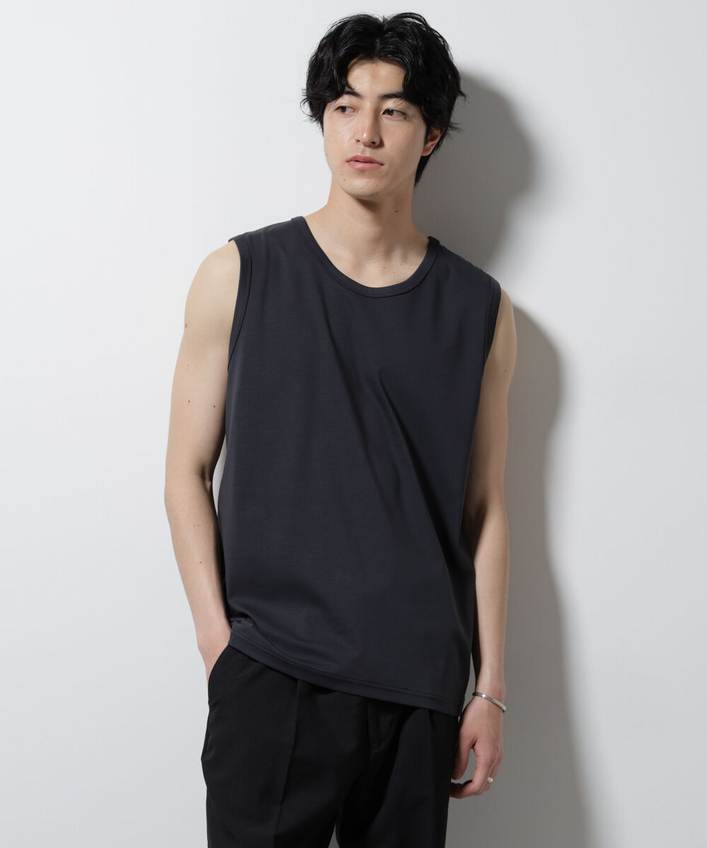 nano･universe「シルケットスムースノースリブプルオーバー」|Tシャツ・カットソー|
