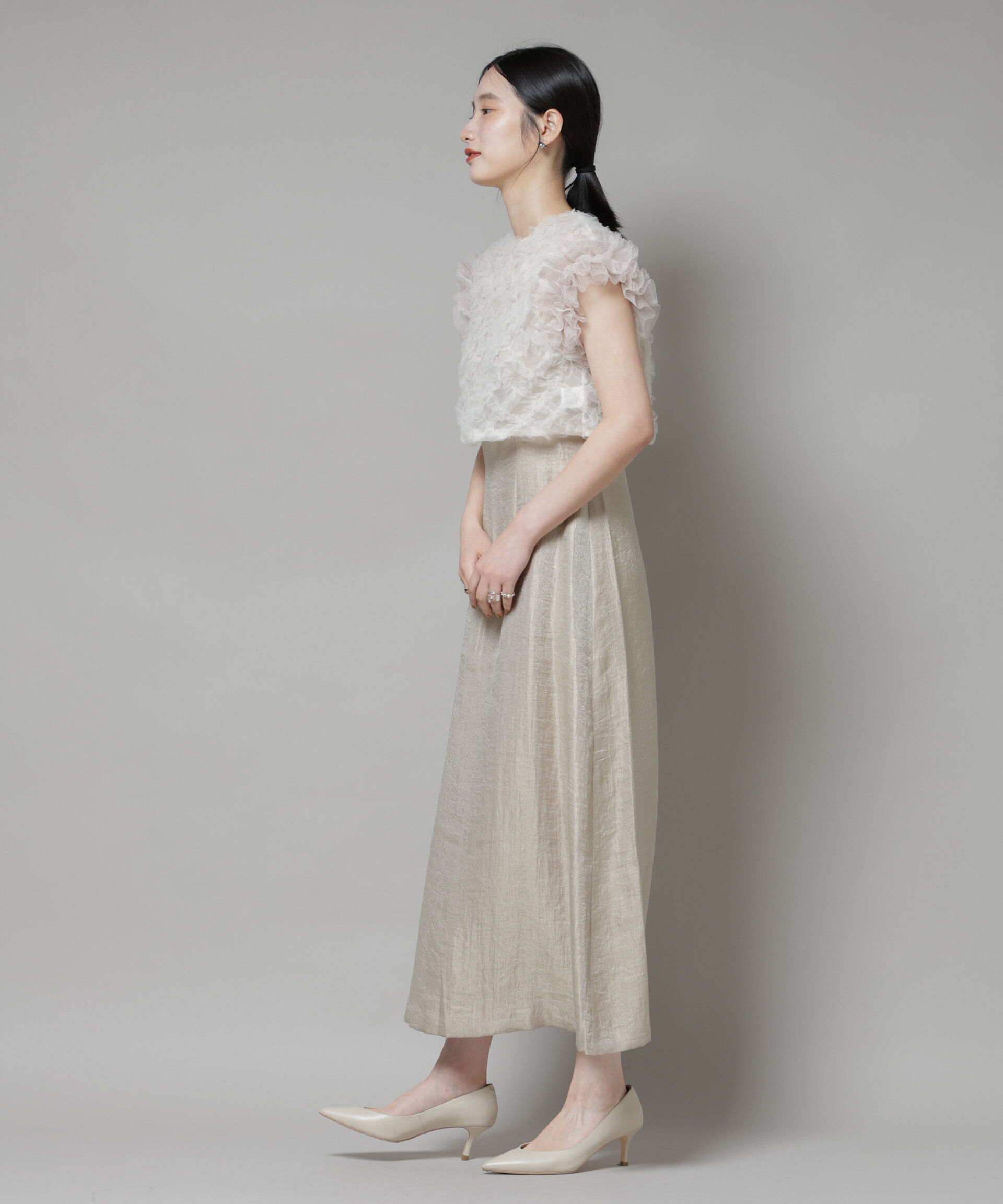 nano･universe「kaene/ボリュームブラウスセットドレス」|ワンピース|