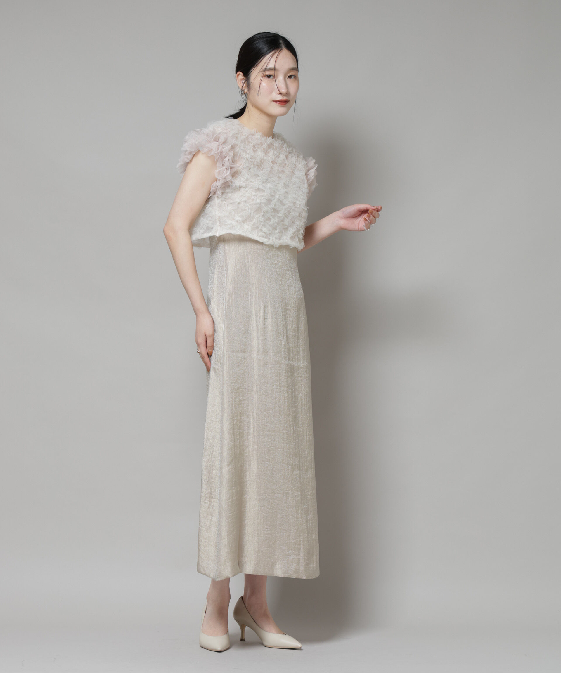 nano･universe「kaene/ボリュームブラウスセットドレス」|ワンピース|