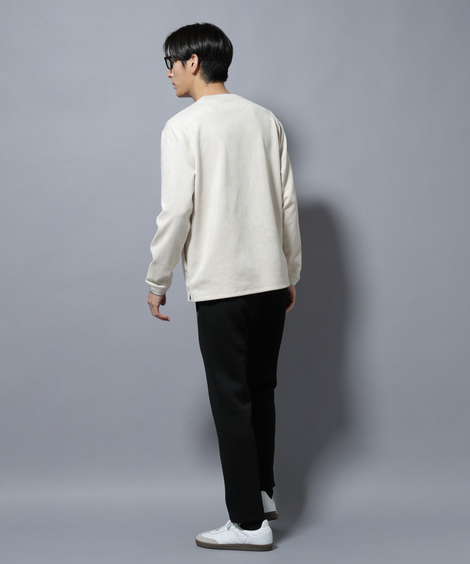 nano･universe「フェイクスエードプルオーバー 長袖」|Tシャツ・カットソー|