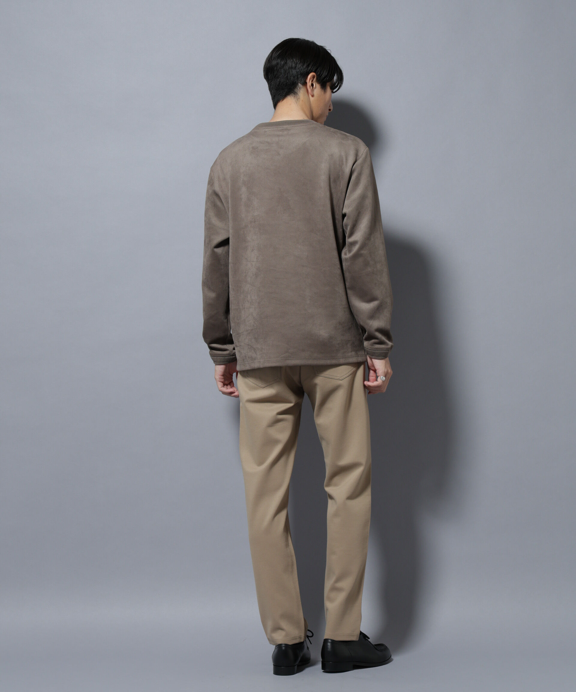 nano･universe「フェイクスエードプルオーバー 長袖」|Tシャツ・カットソー|