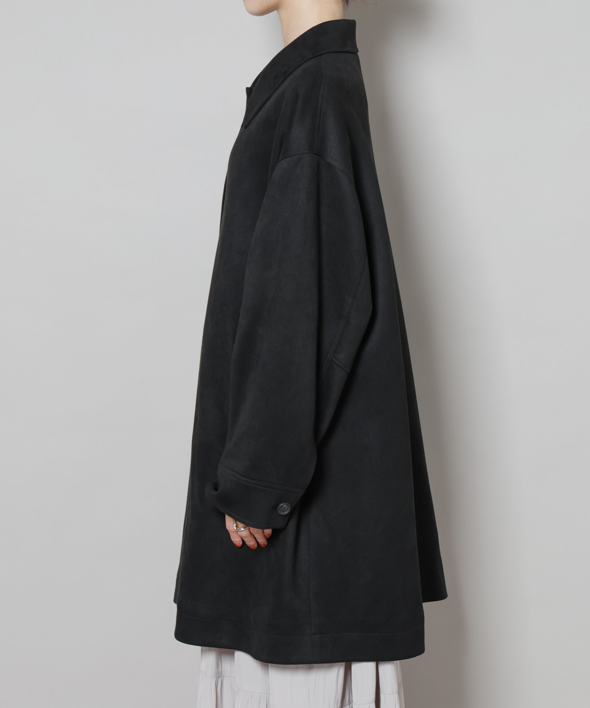nano･universe「フェイクスエードAラインミドルコート」|その他|