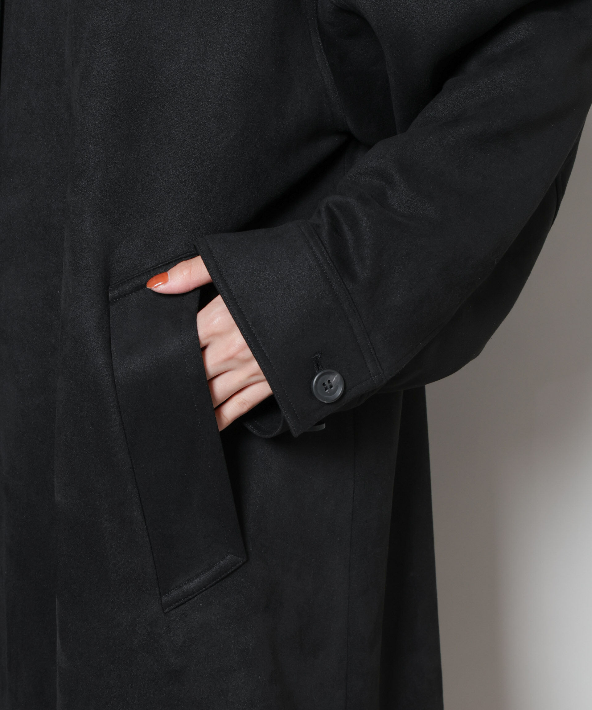 nano･universe「フェイクスエードAラインミドルコート」|その他|