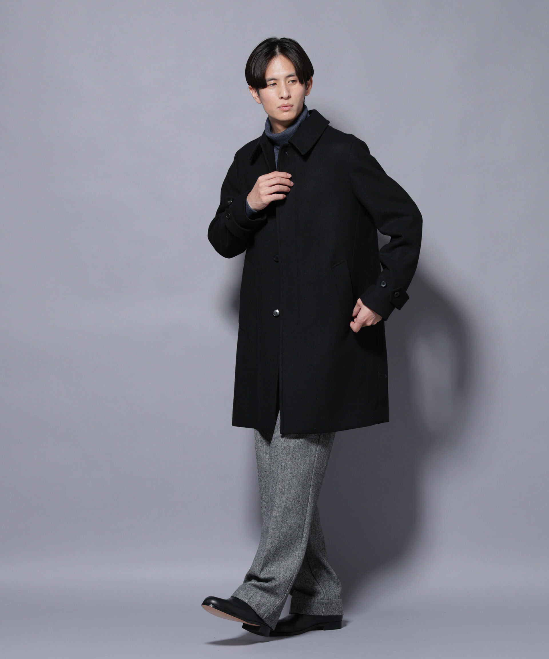 nano･universe「ヘリンボーンストレートスラックス」|チノ|