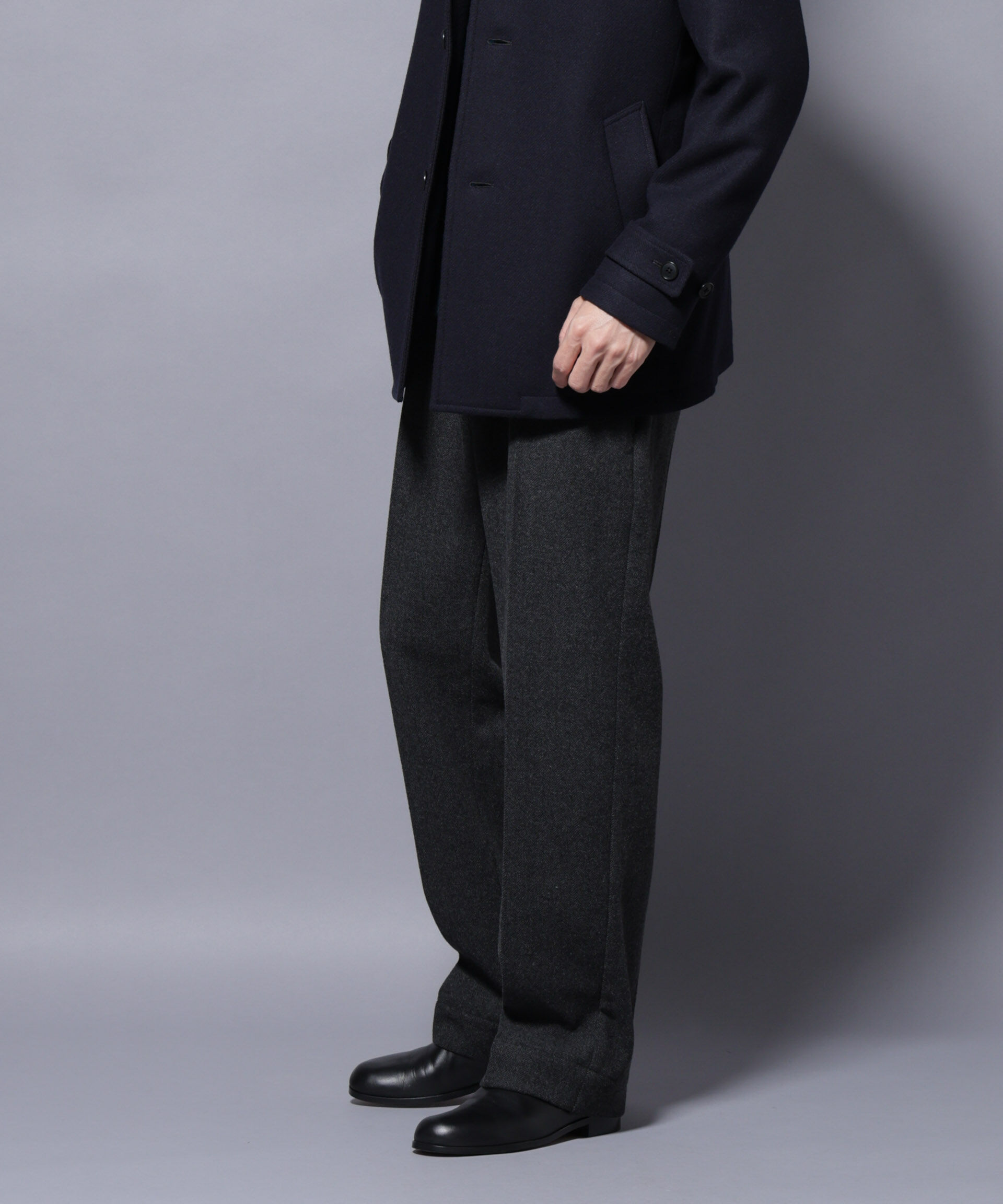 nano･universe「ヘリンボーンストレートスラックス」|チノ|