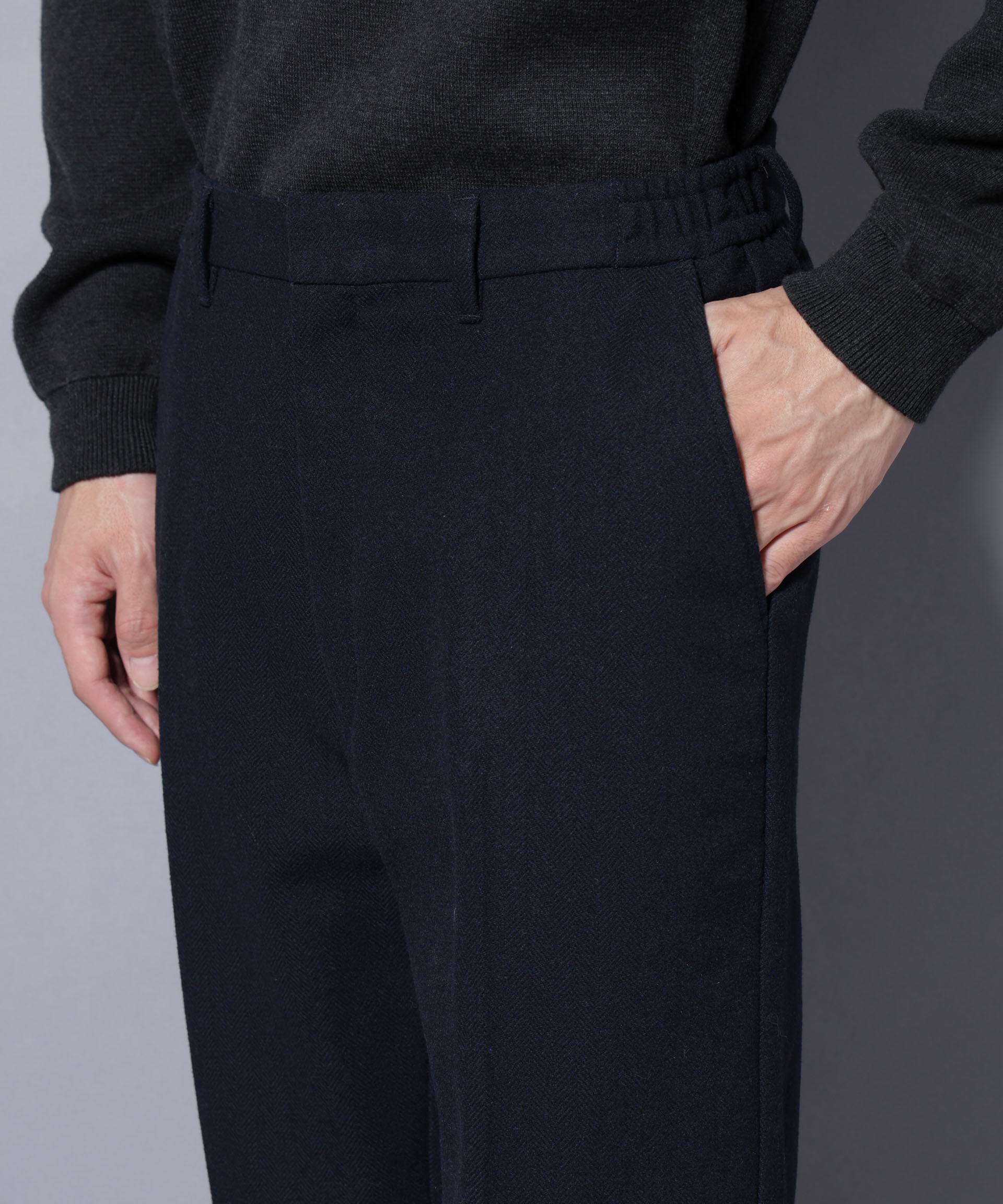 nano･universe「ヘリンボーンストレートスラックス」|チノ|