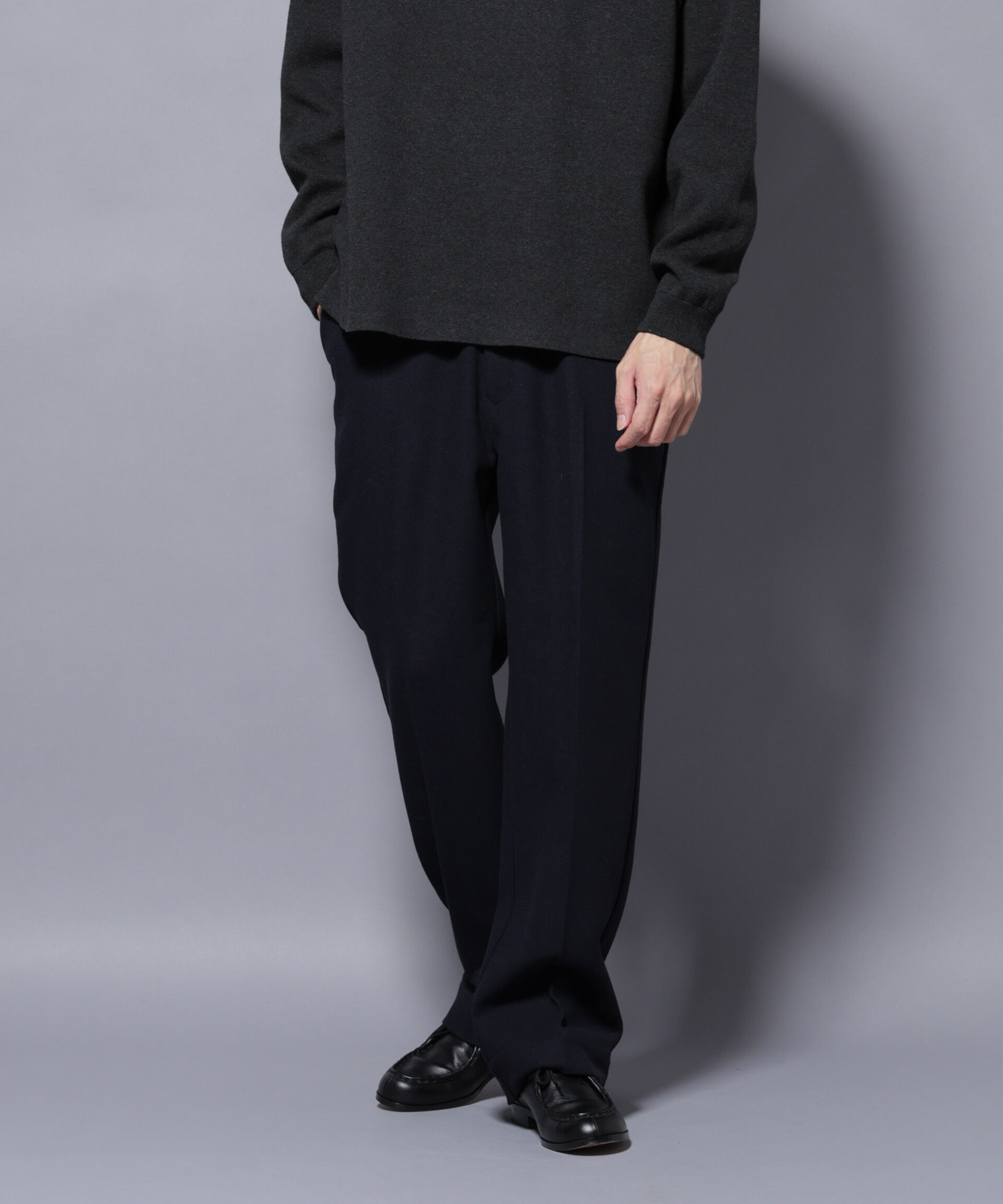 nano･universe「ヘリンボーンストレートスラックス」|チノ|