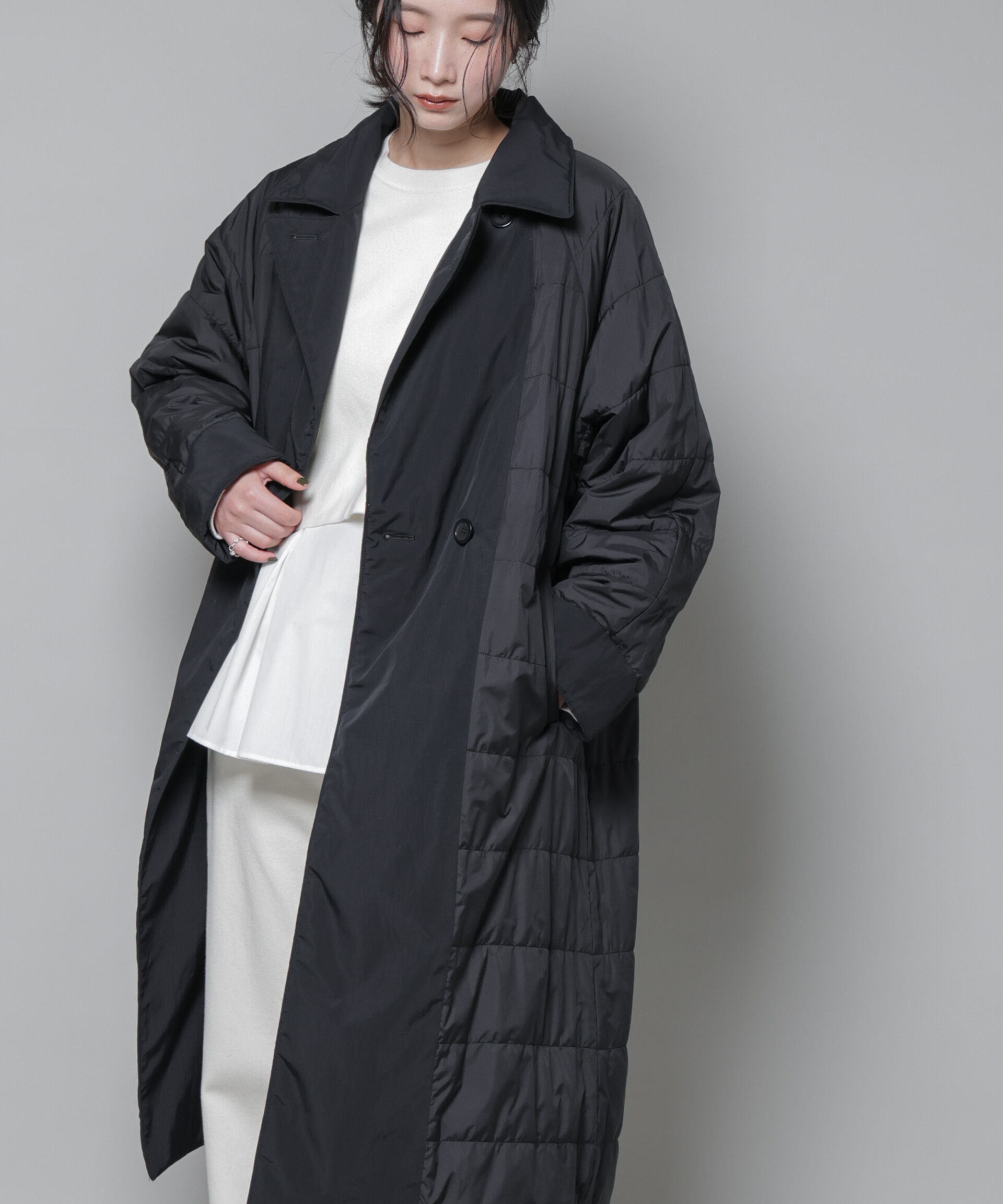 nano･universe「ETHERMALOFT(R)AEROGEL 中綿リバーシブルコート」|その他|