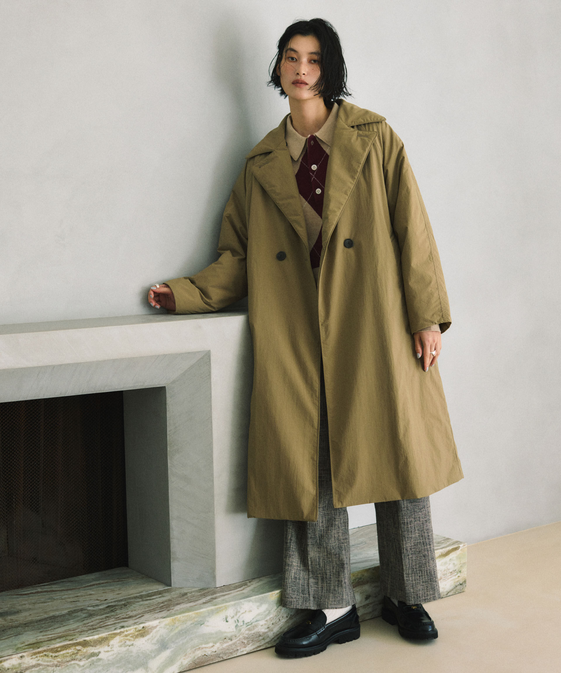 nano･universe「ETHERMALOFT(R)AEROGEL 中綿リバーシブルコート」|その他|