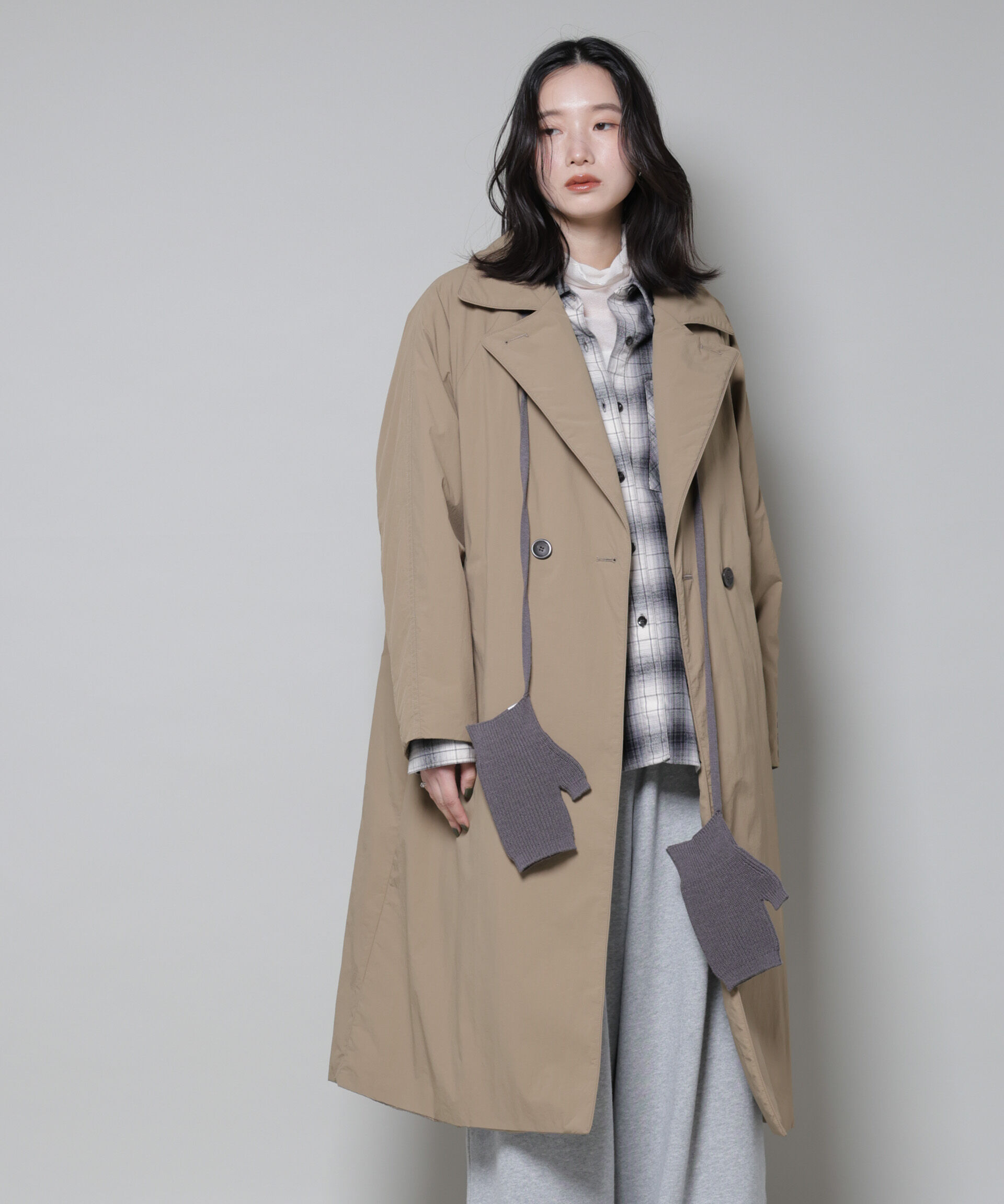 nano･universe「ETHERMALOFT(R)AEROGEL 中綿リバーシブルコート」|その他|