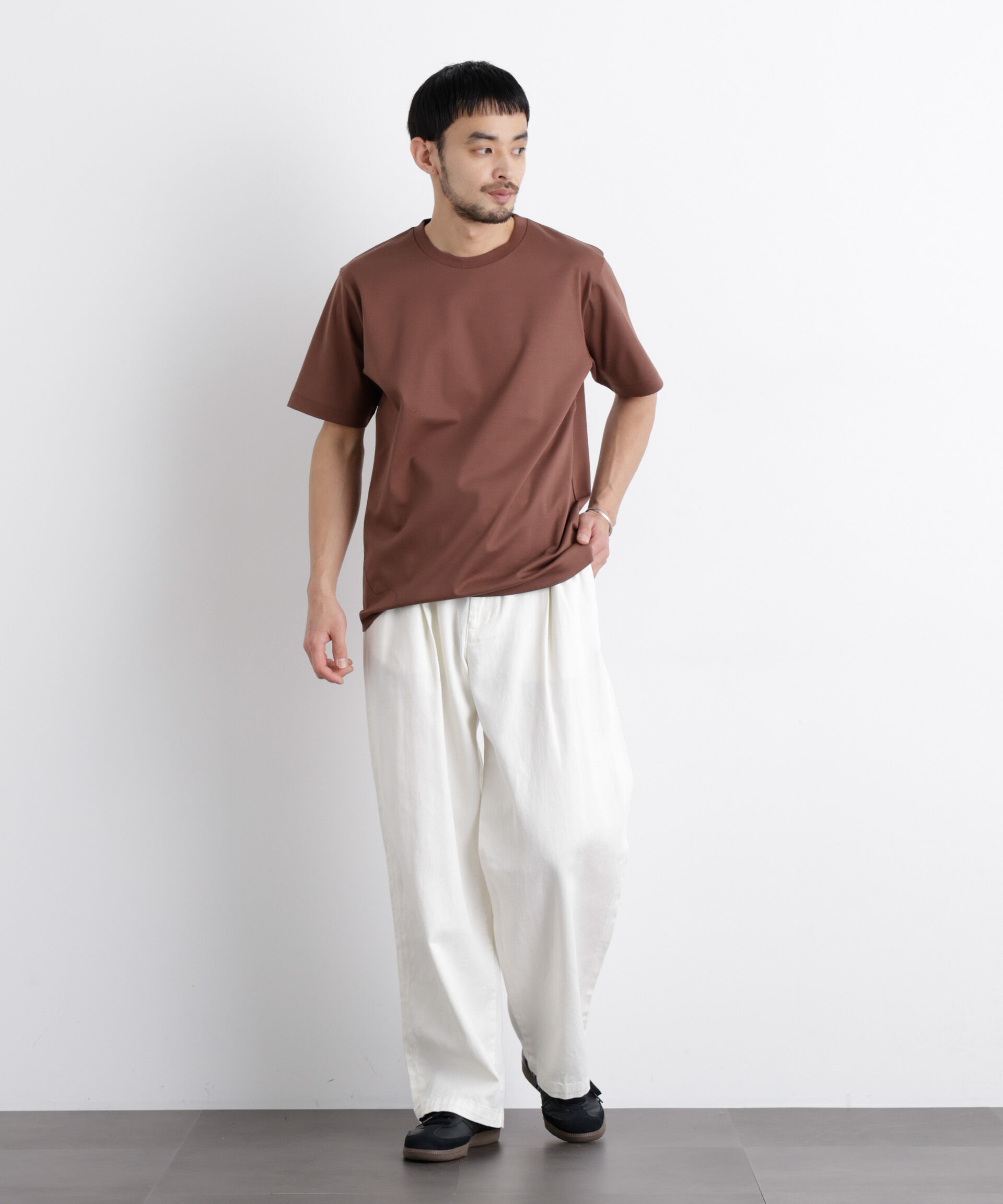 nano･universe「アンチスメル クルーネックTシャツ 半袖」|Tシャツ・カットソー|