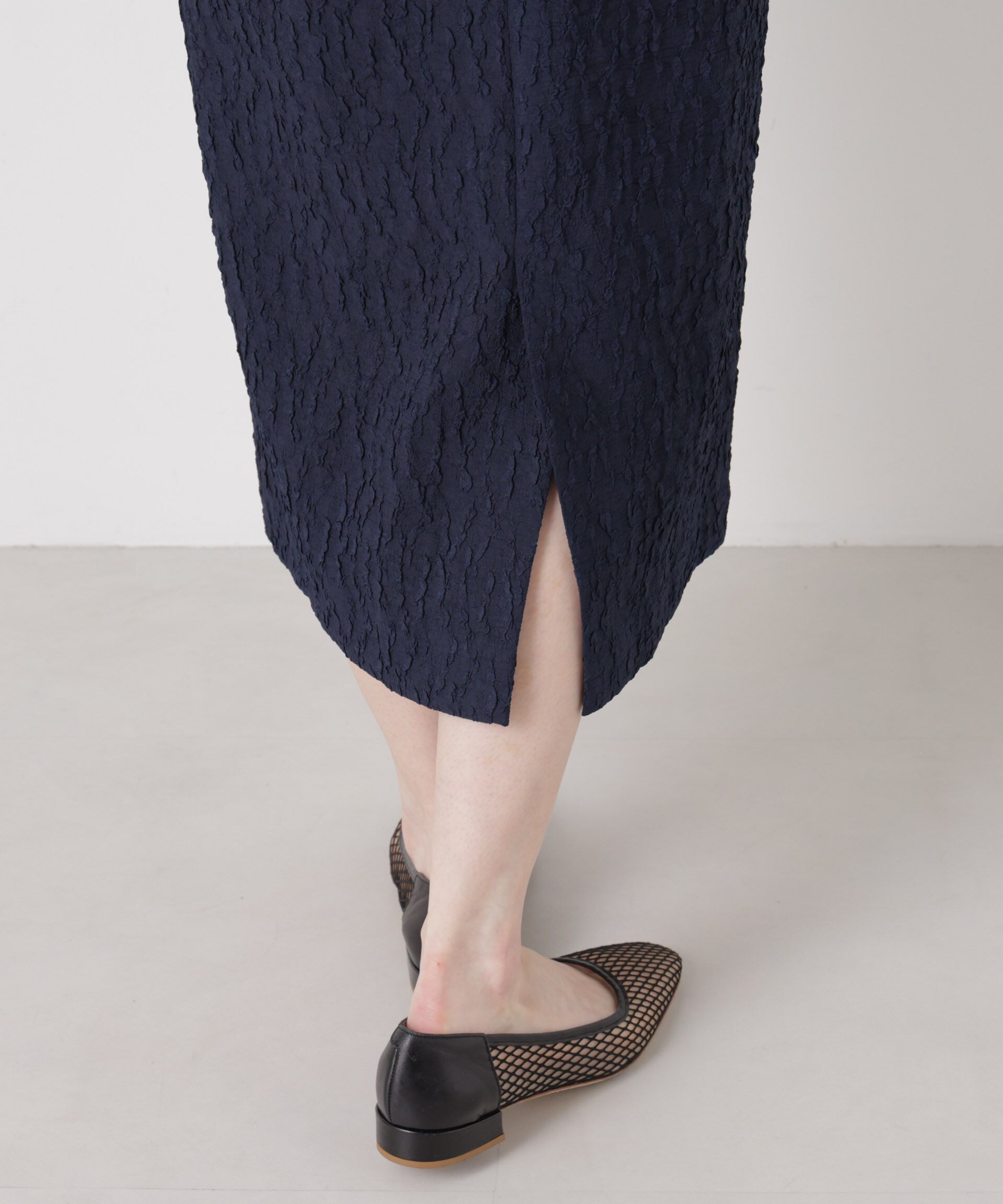 nano･universe「troisieme chaco/別注 PUFFY JACQUARD ワンピース」|ワンピース|