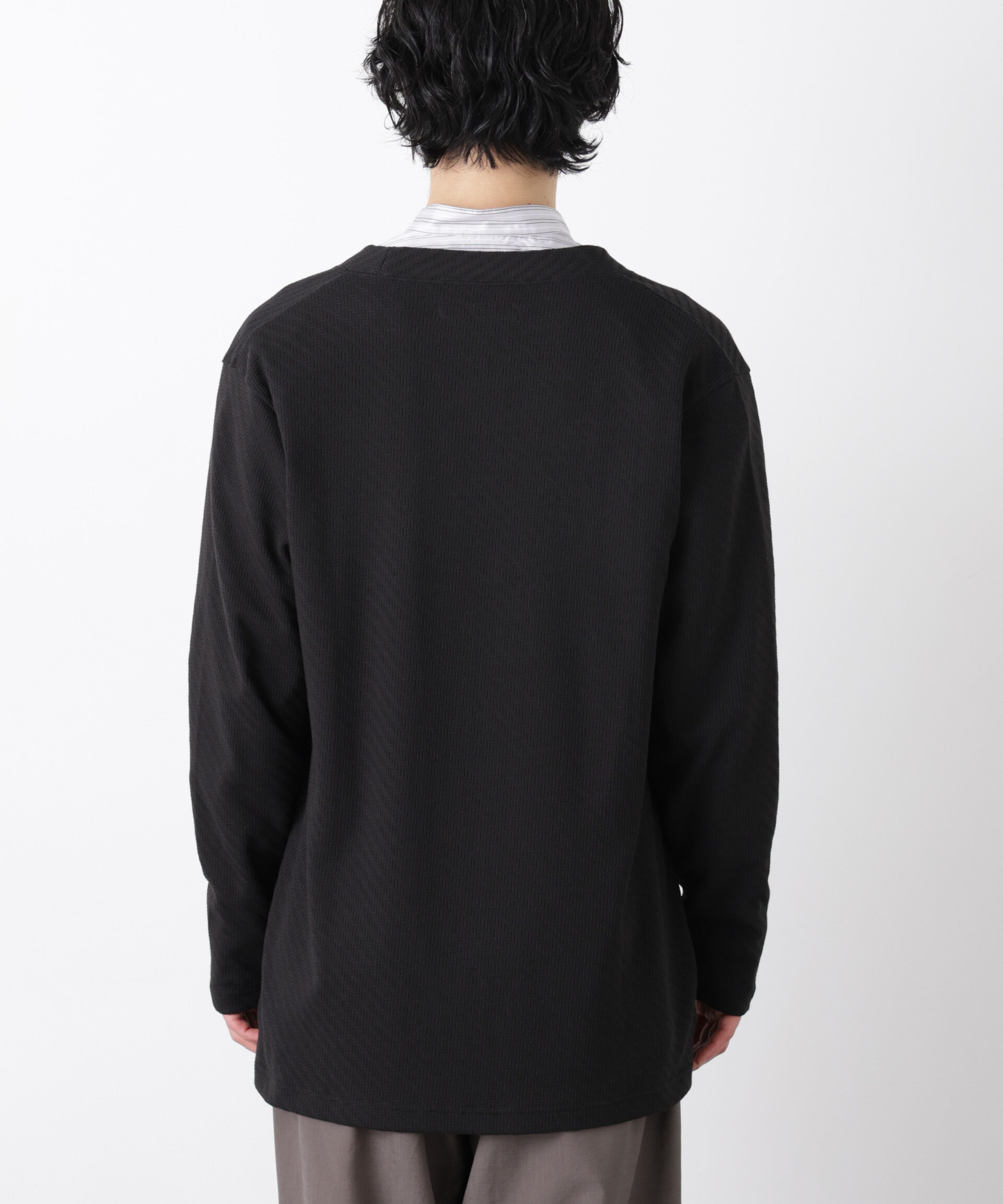 nano･universe「リンクスジャガードトッパーカーディガン」|Tシャツ・カットソー|