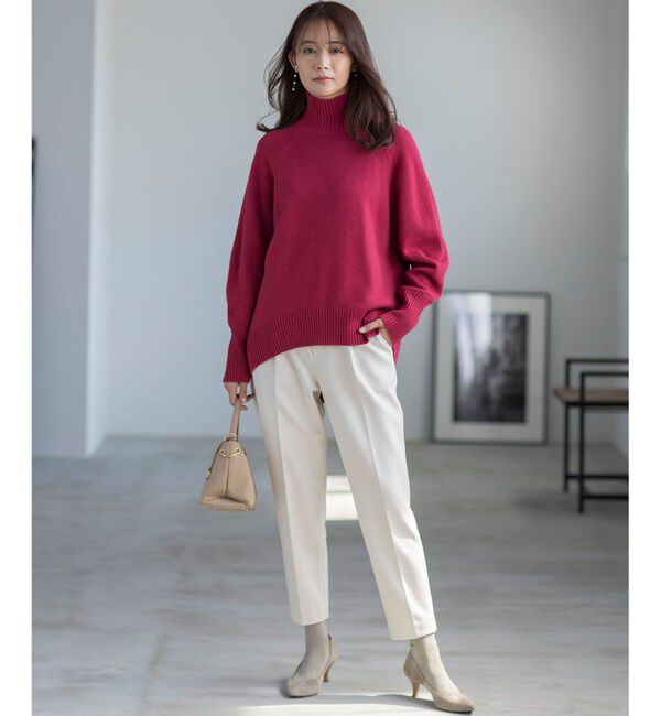 組曲「ウールカシミヤミックス ロールネックニット」|ニット・セーター|