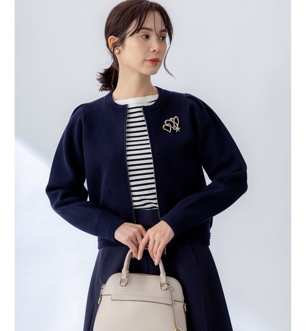 組曲「スウェットライクニットブルゾン」|ニット・セーター|