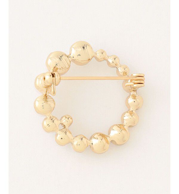 組曲「ラインアンドサークルストーンパール ブローチ」|ブローチ・コサージュ|