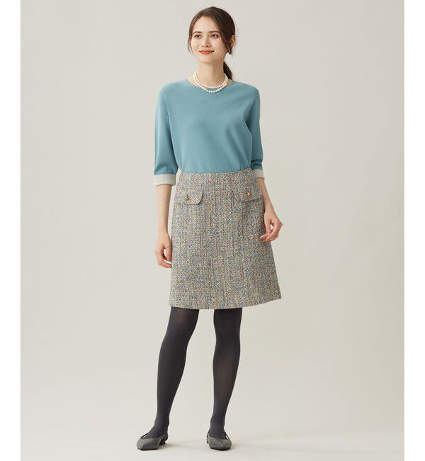 自由区「ラメノットファンシーツイード スカート」|スカート|