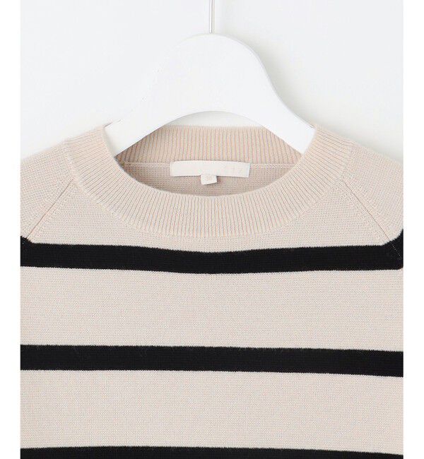 自由区「【スタイリストコラボ・洗える】ウールミラノボーダー ニット」|ニット・セーター|