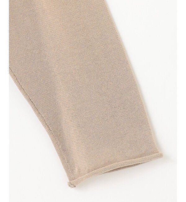 自由区「【洗える】ドライコットンハイゲージペプラム ニット」|ニット・セーター|