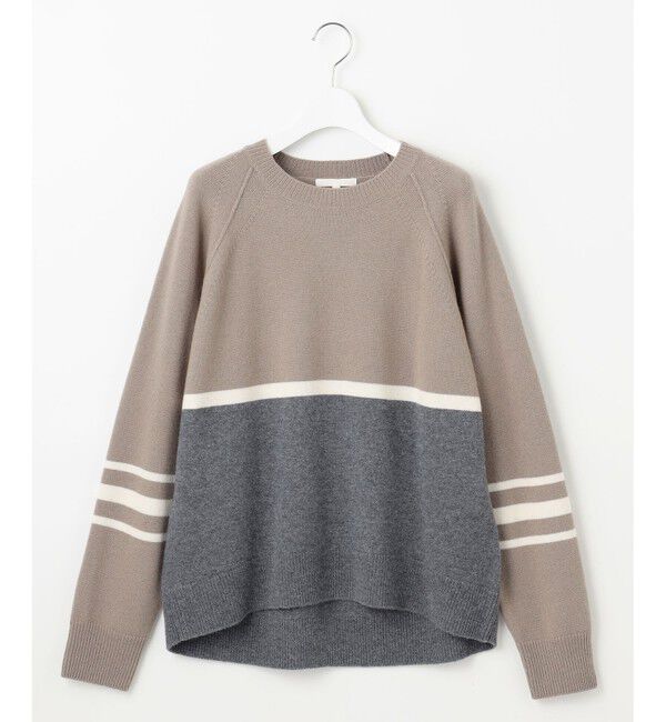 自由区「ウールカシミヤブレンドラグランスリーブ ニット」|ニット・セーター|