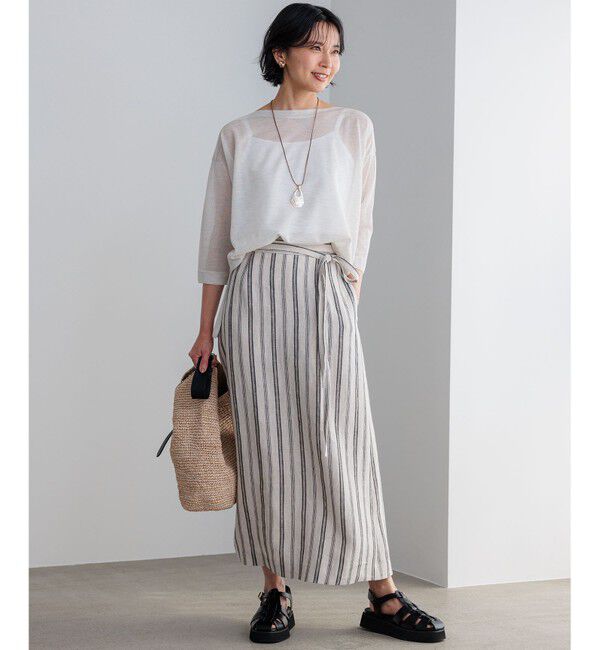 23区「【新色追加】シャイニーシアー ニット」|ニット・セーター|