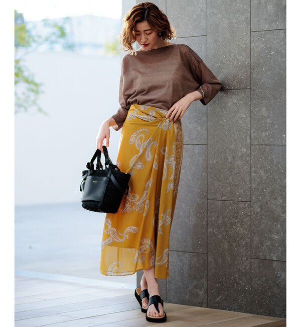 23区「【新色追加】シャイニーシアー ニット」|ニット・セーター|