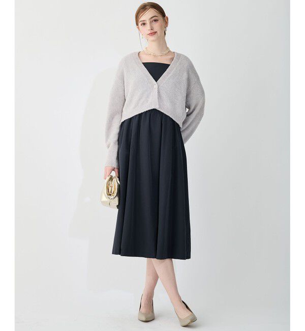 23区「【APPLAUDIR】ファンシーボレロ ビジューボタン Vネックカーディガン」|カーディガン|