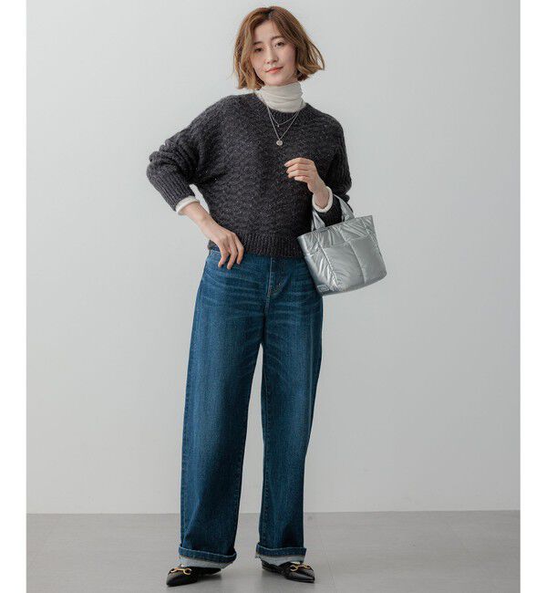 23区「【洗える】スパングル ドルマンスリーブ ニット」|ニット・セーター|