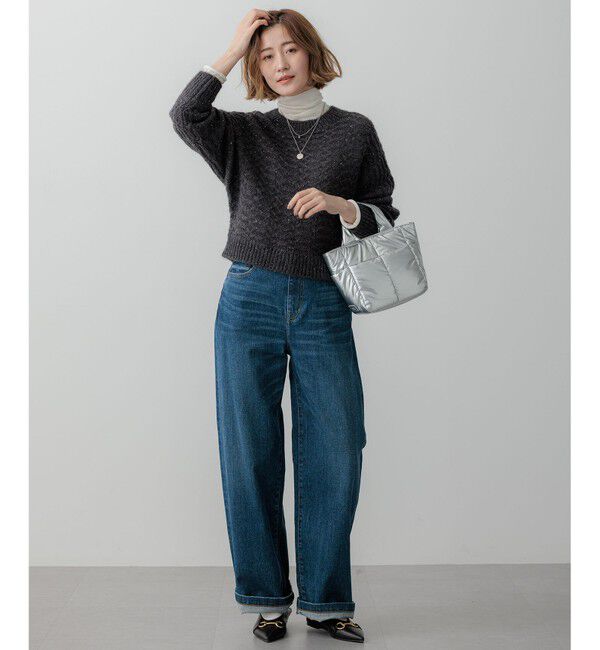 23区「【洗える】スパングル ドルマンスリーブ ニット」|ニット・セーター|