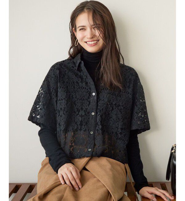 23区「【CLASSY.掲載/洗える】スムージーコットン タートルネック ニット」|ニット・セーター|