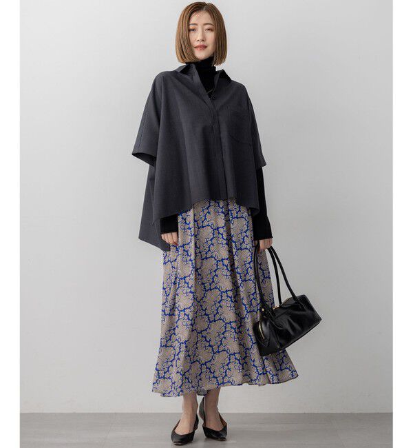 23区「【CLASSY.掲載/洗える】スムージーコットン タートルネック ニット」|ニット・セーター|